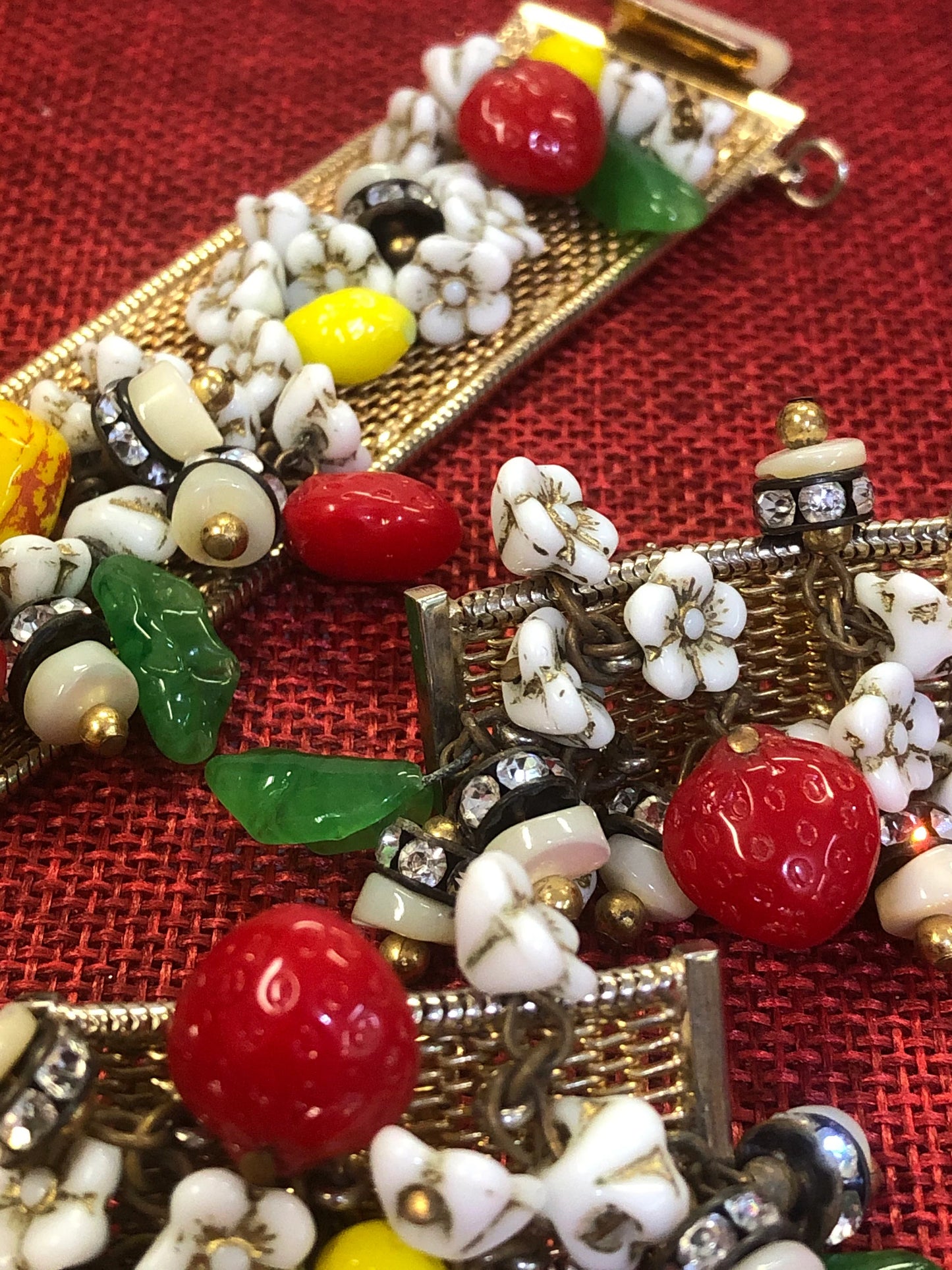 Hobé Fruit Salad Bracelet and Earring Set - Vintage