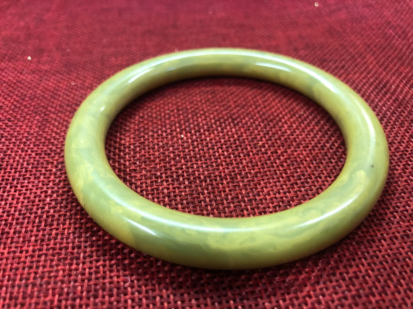 Bakelite Sunshine Swirled Bangle Bracelet - Vintage