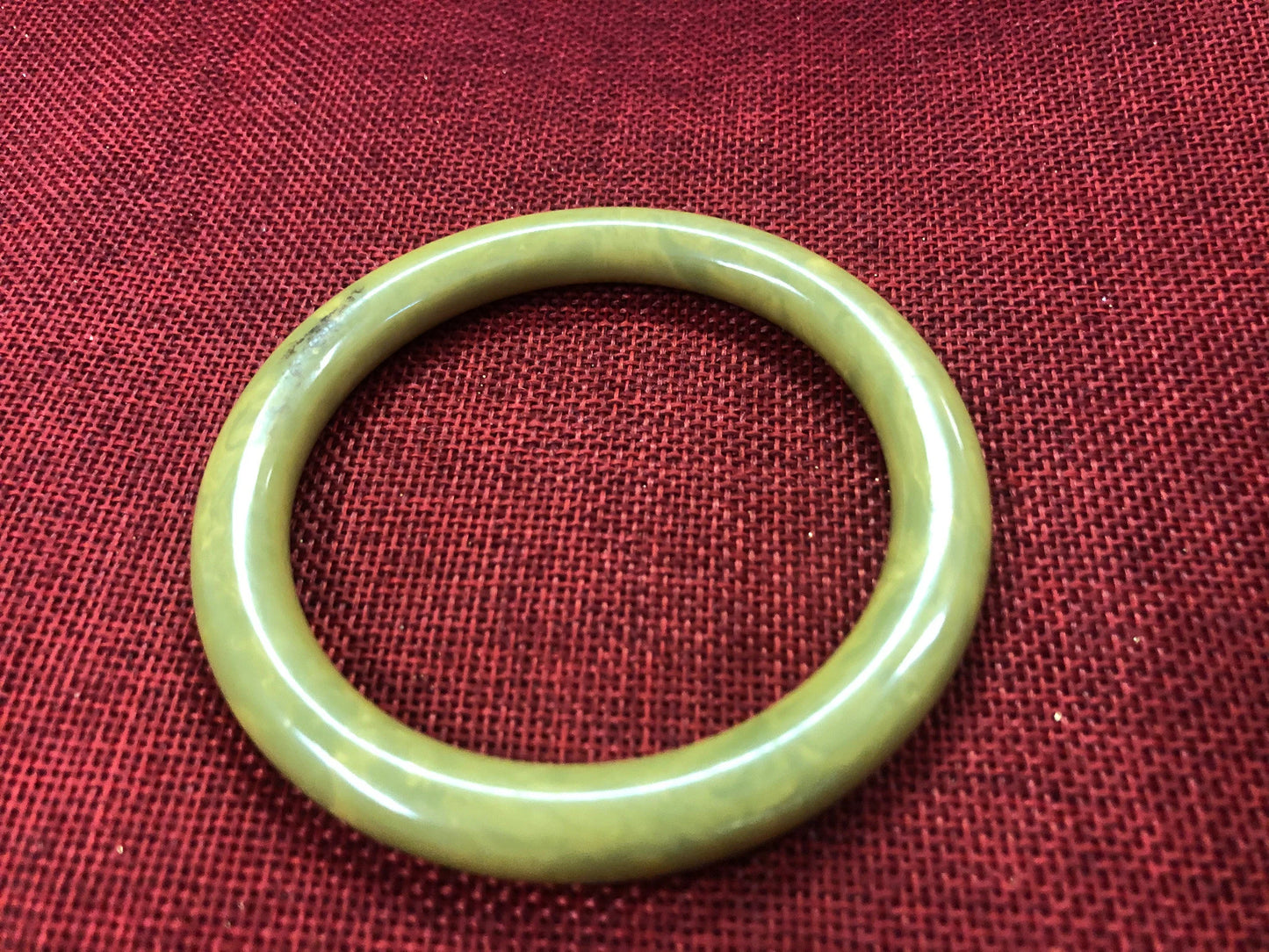 Bakelite Sunshine Swirled Bangle Bracelet - Vintage