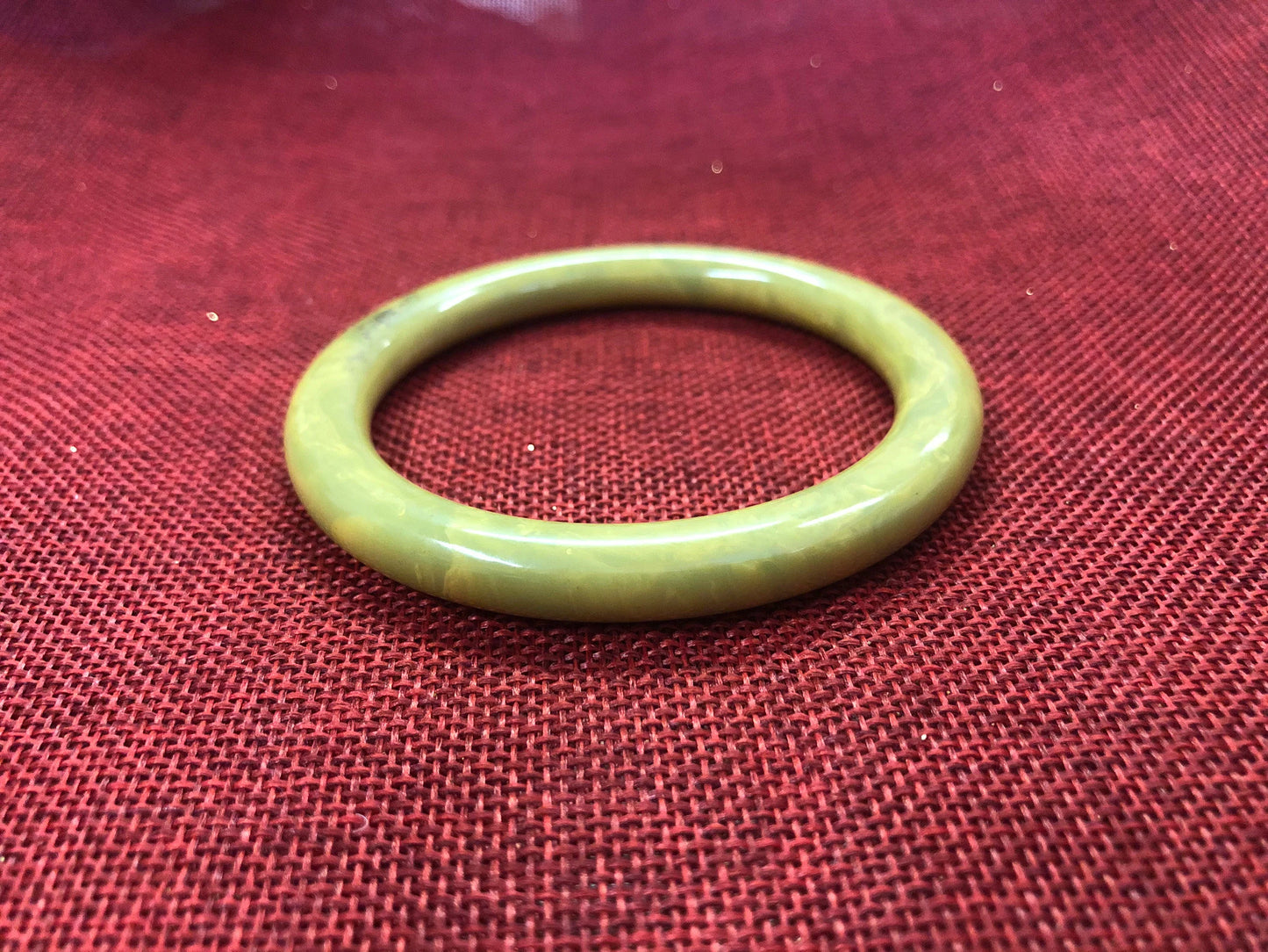Bakelite Sunshine Swirled Bangle Bracelet - Vintage