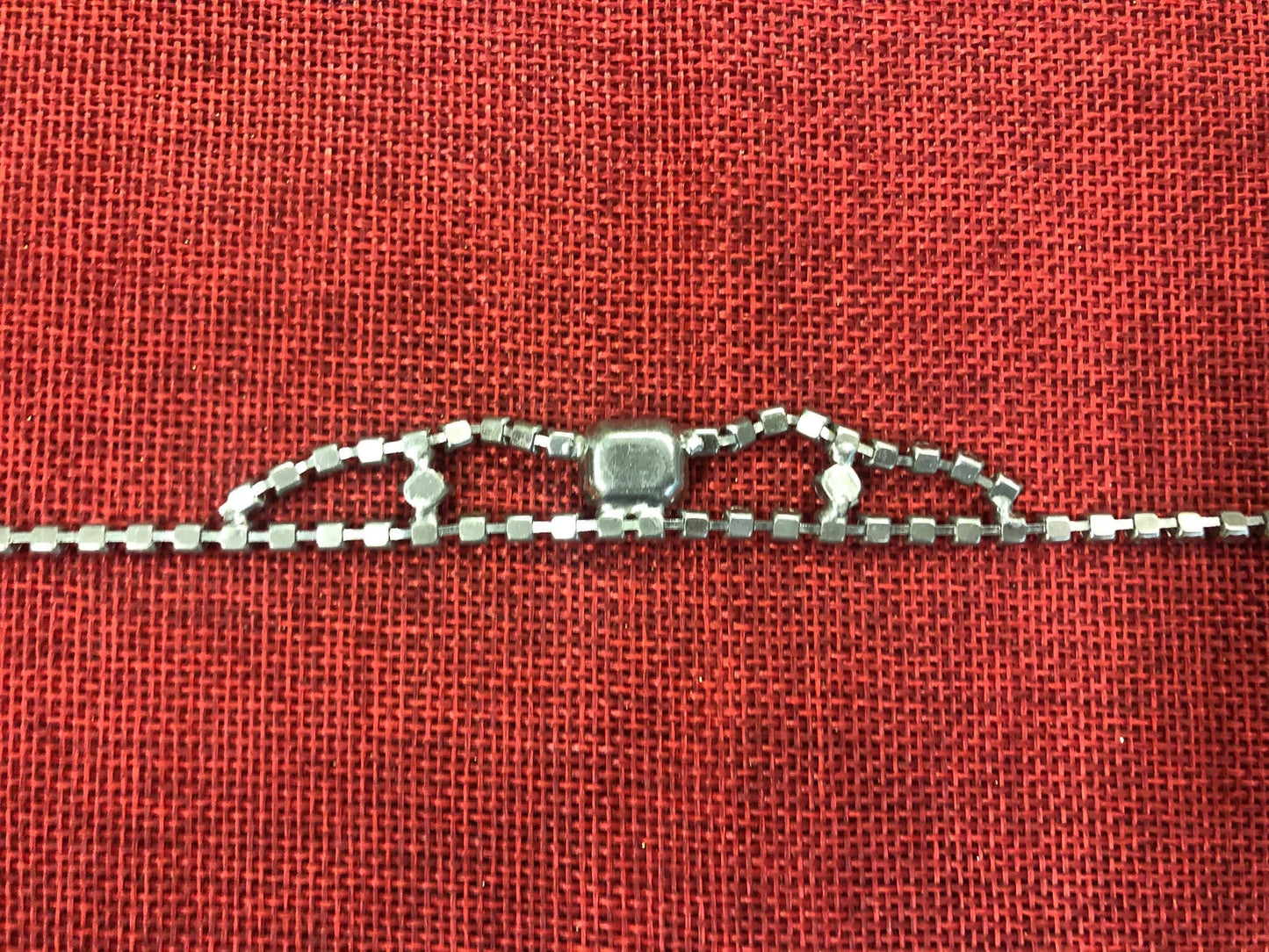 Rhinestone Necklace With Clasp - Vintage