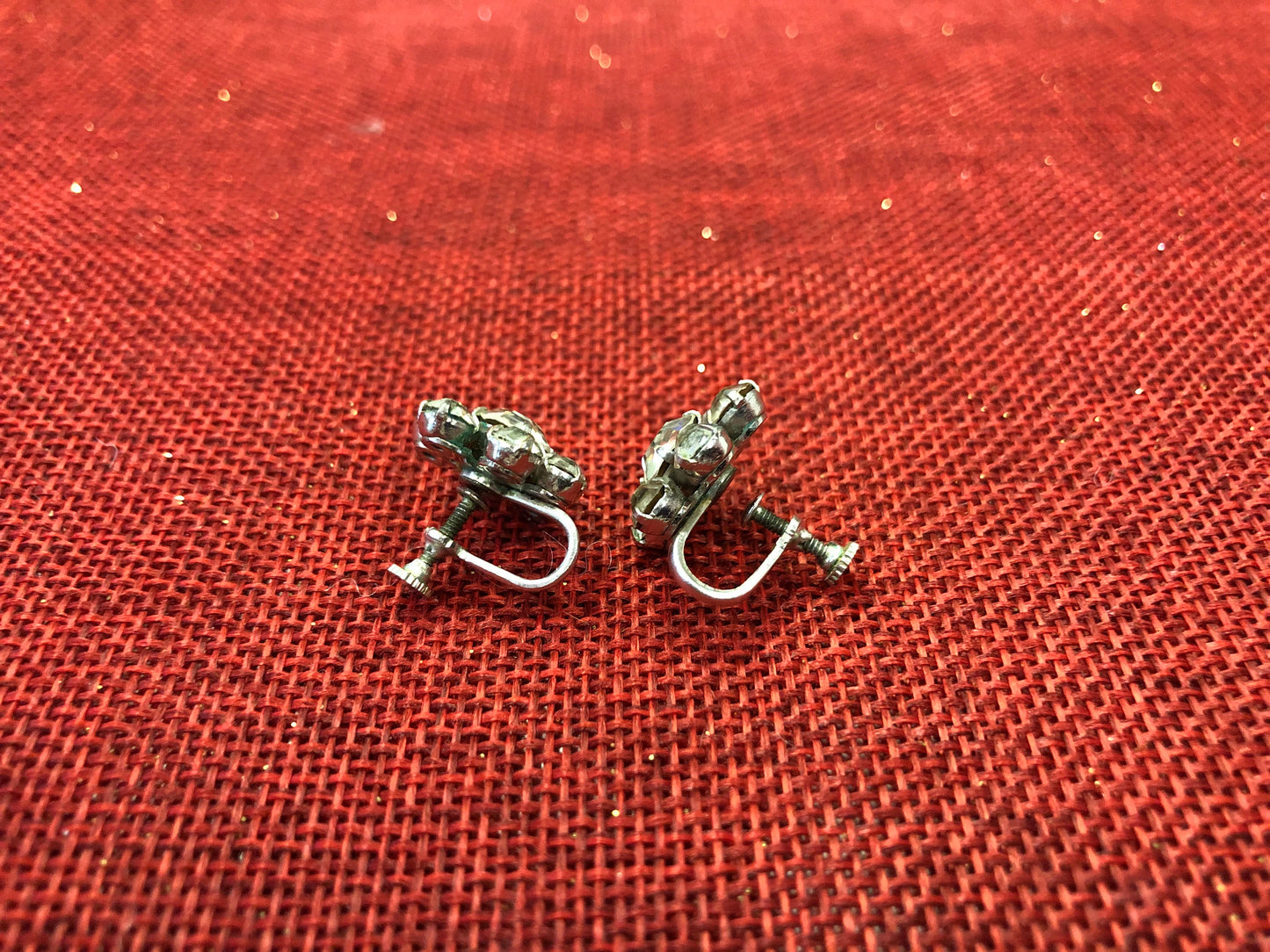Beau Jewel Rhinestone Earrings - Vintage