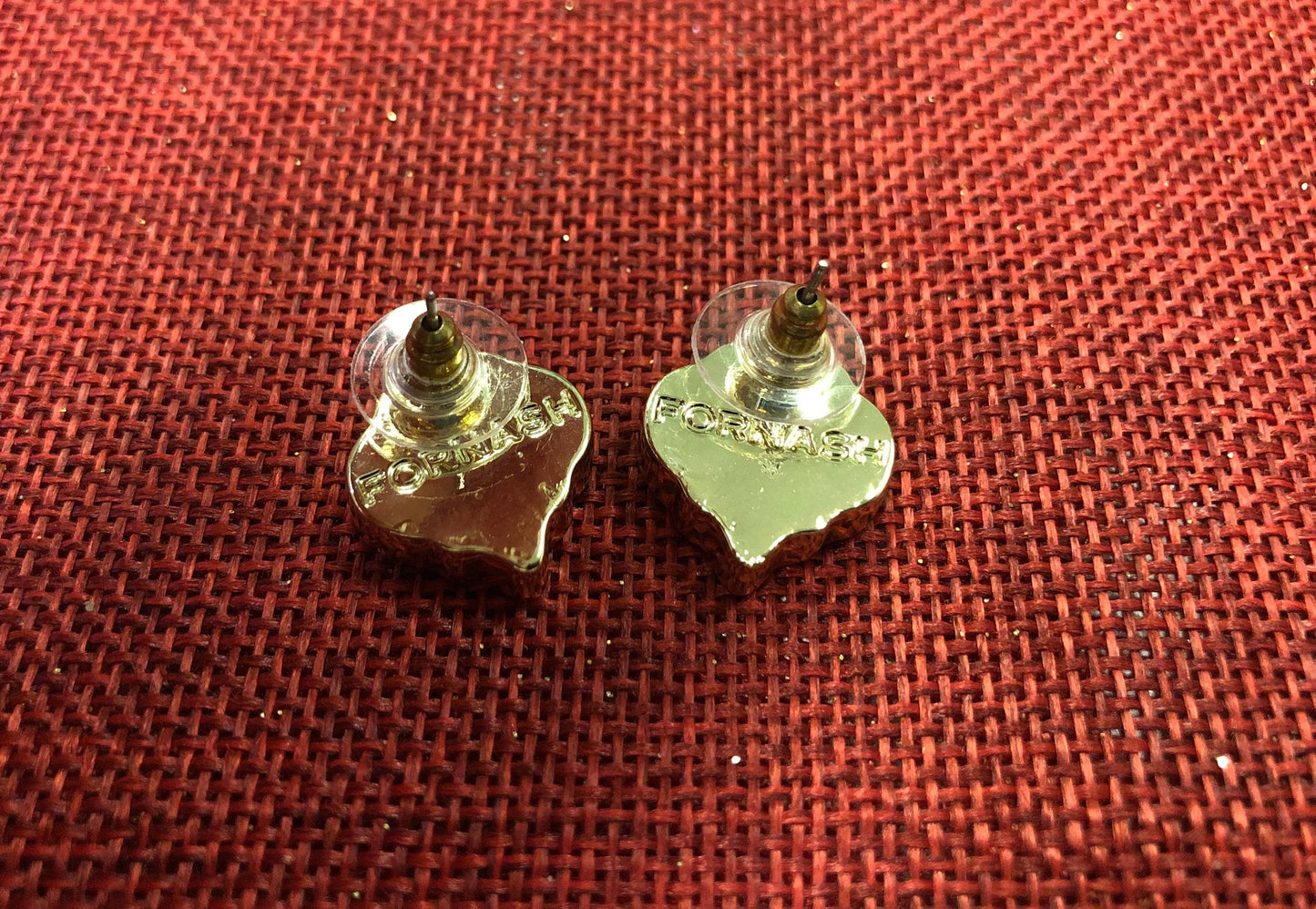 Faux Amber Stud Earrings