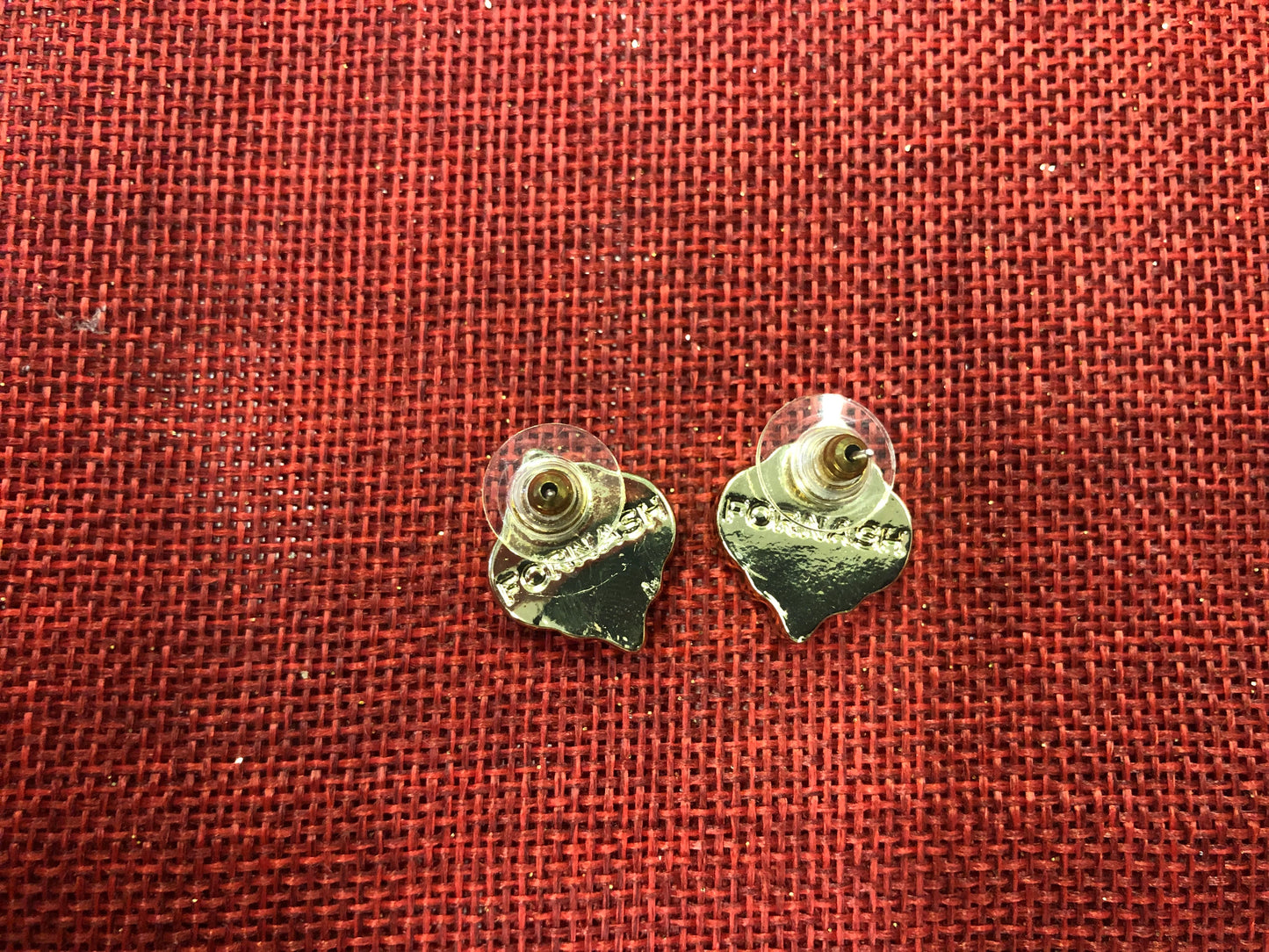 Faux Amber Stud Earrings