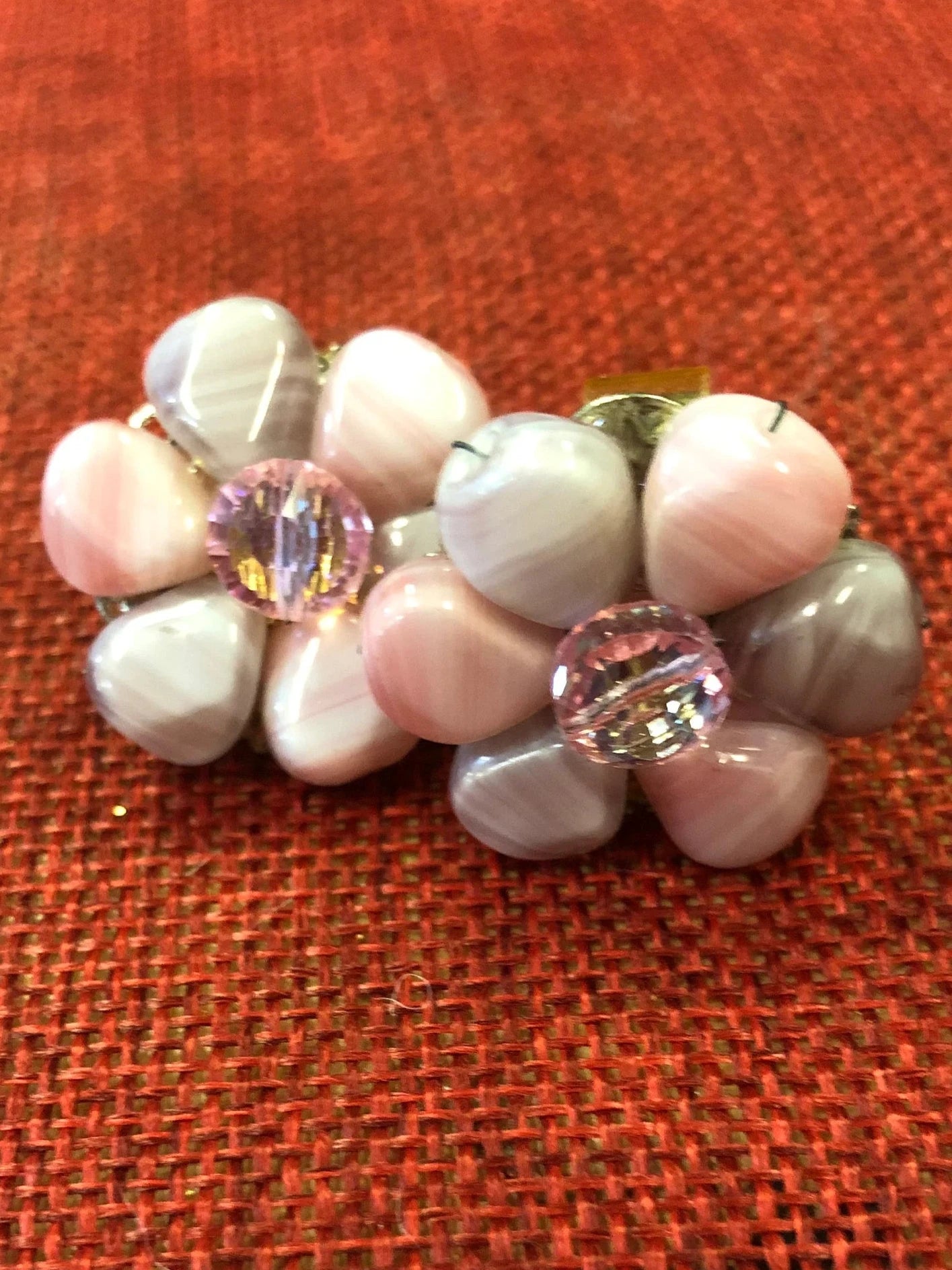 Hobé Flower Clip-On Earrings