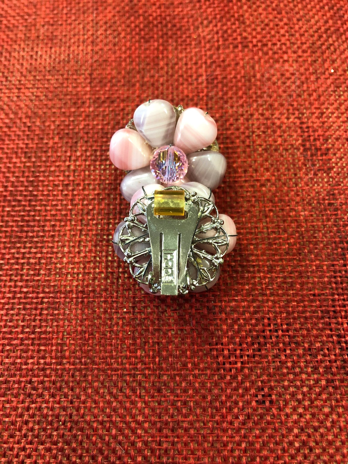 Hobé Flower Clip-On Earrings