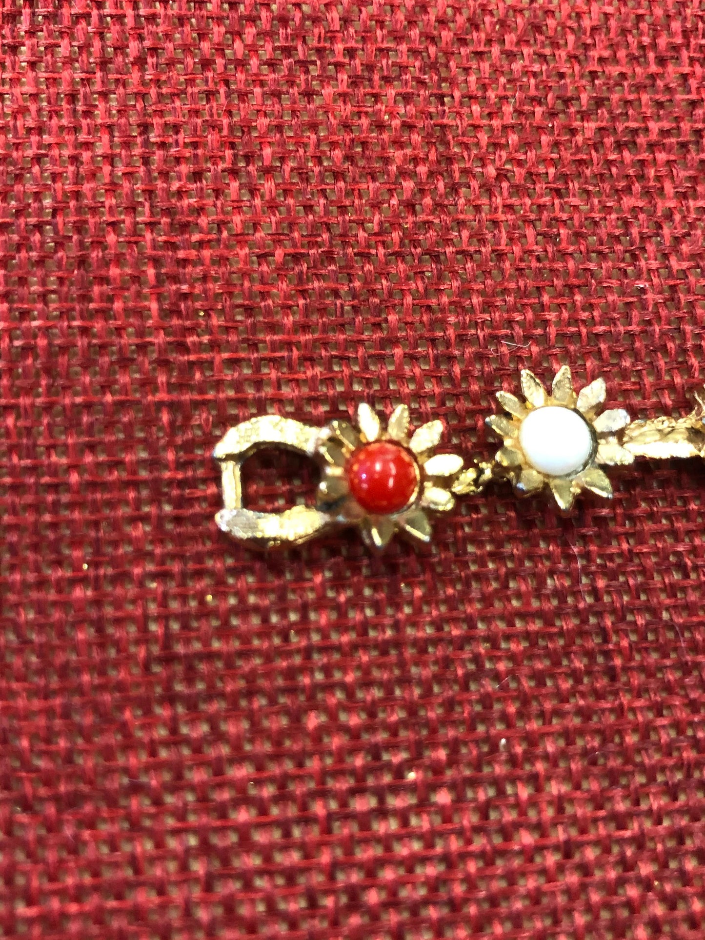 Floral Red, White, and Blue Bracelet - Perfect Election Day or Independence Day Accessory