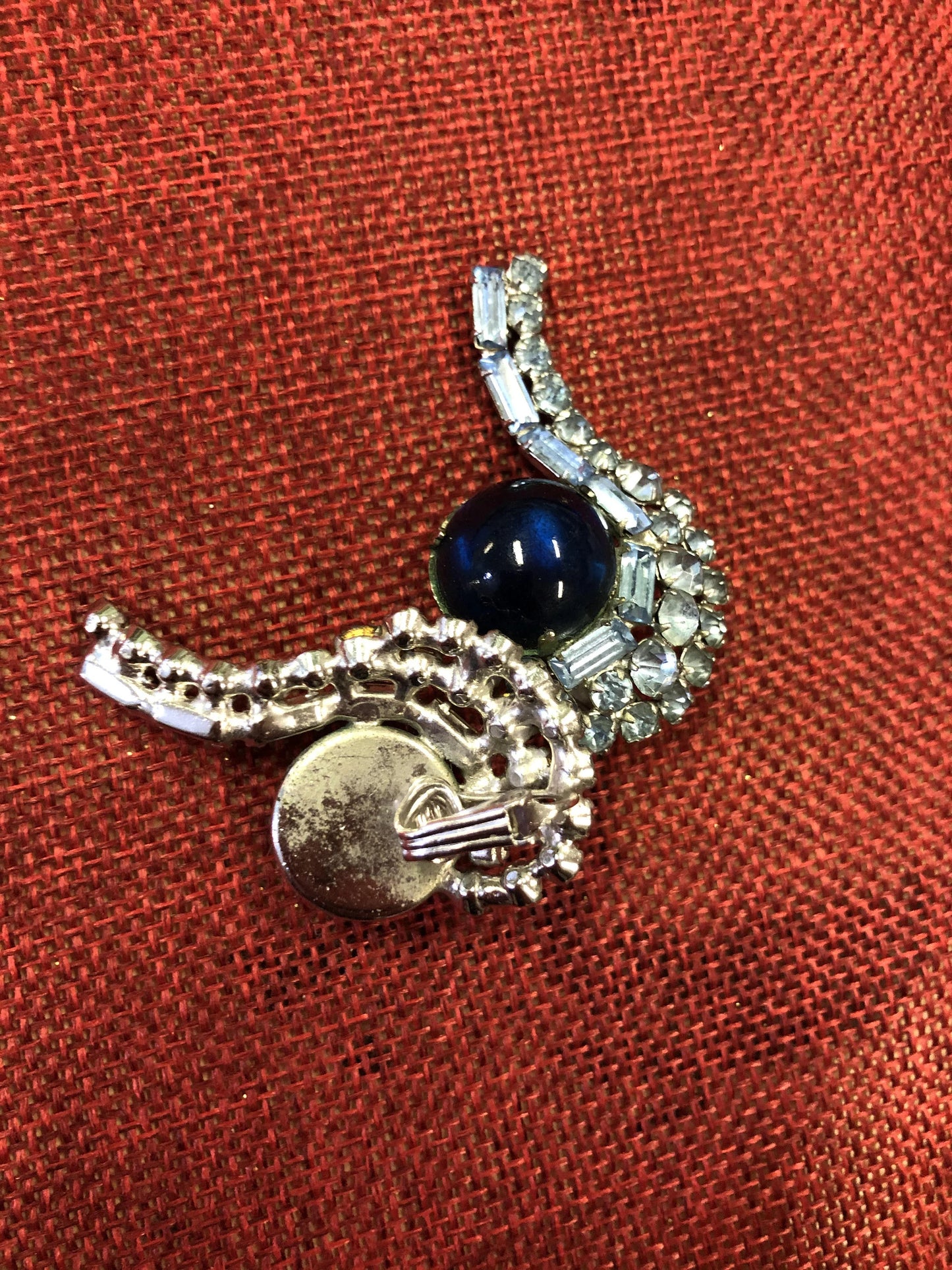 Blue Clasp Earrings - Vintage