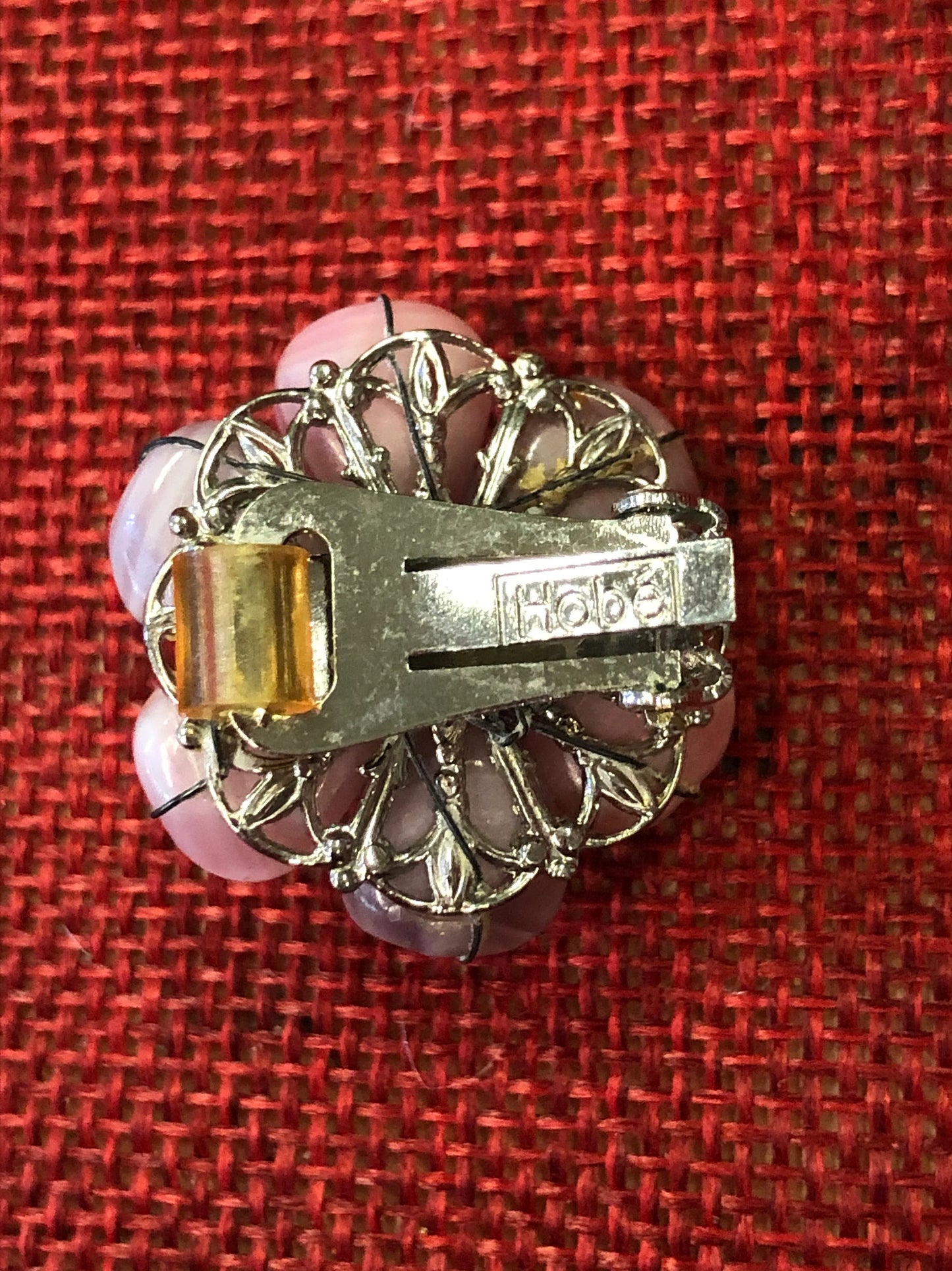 Hobé Flower Clip-On Earrings