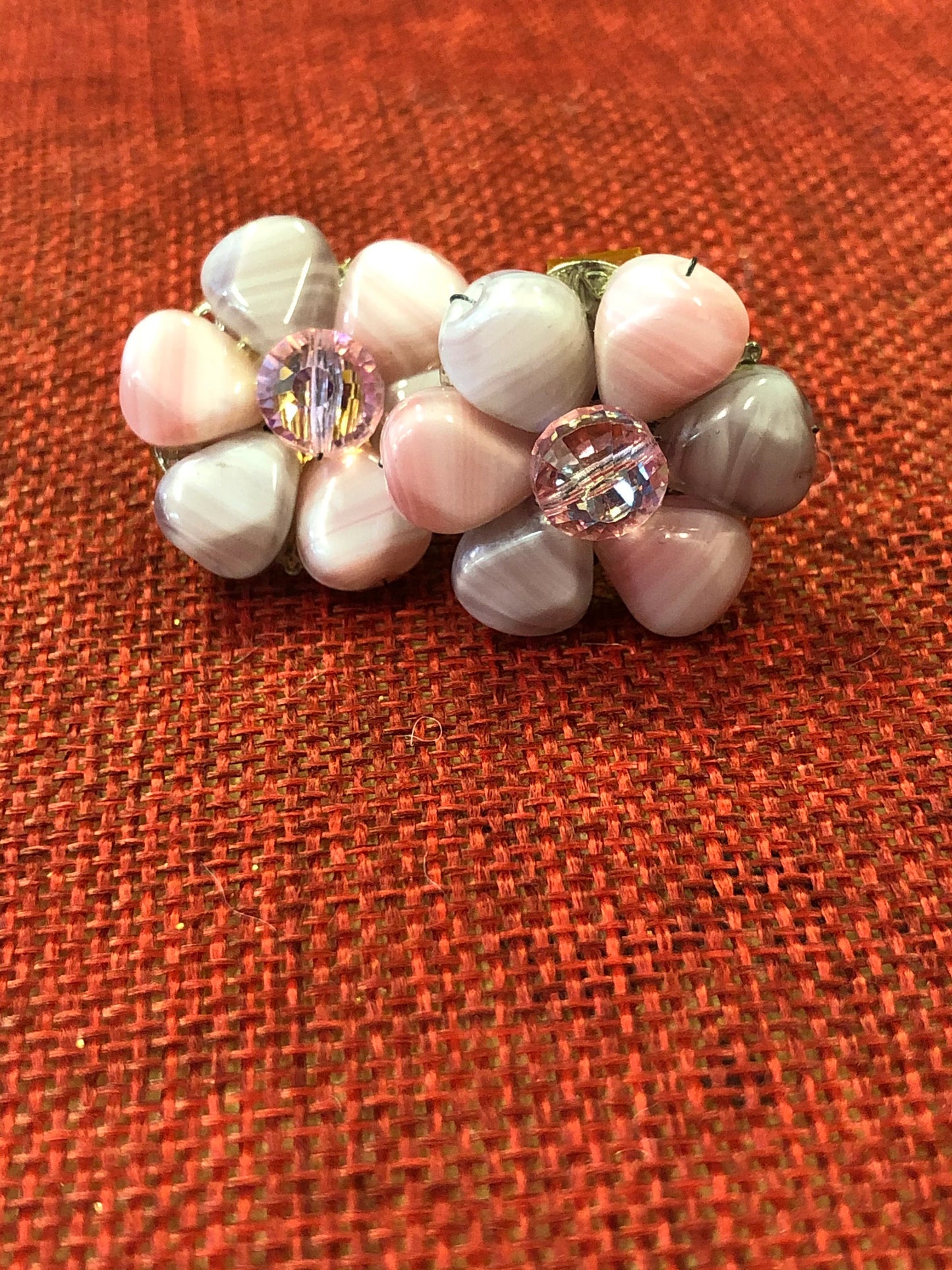 Hobé Flower Clip-On Earrings