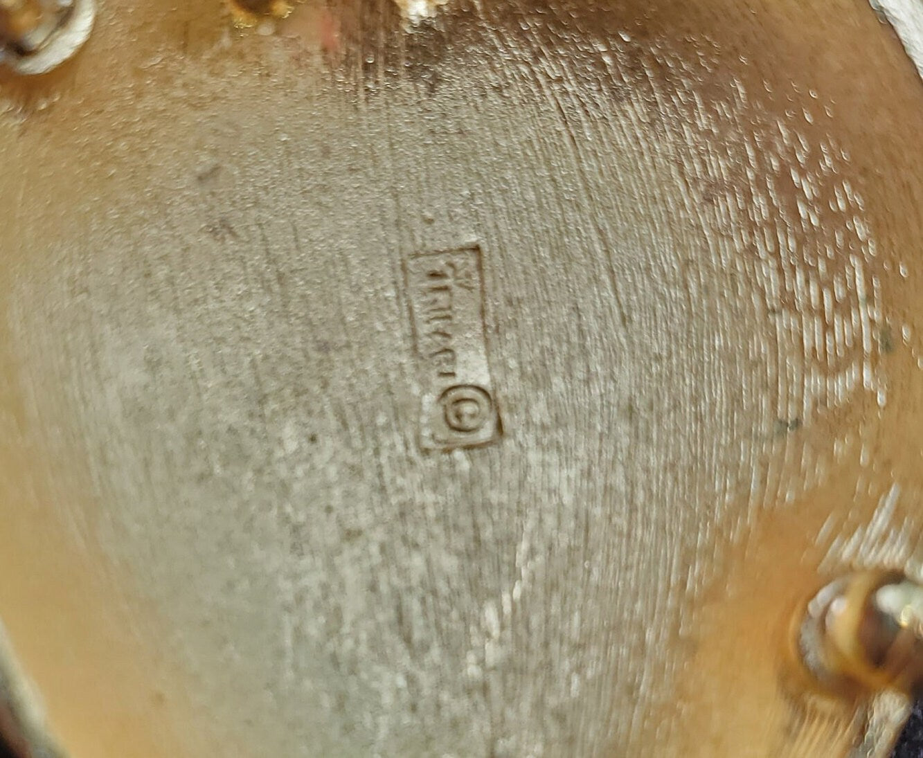 Crown Trifari 3d Gold tone Strawberry Pin/Brooch 1962