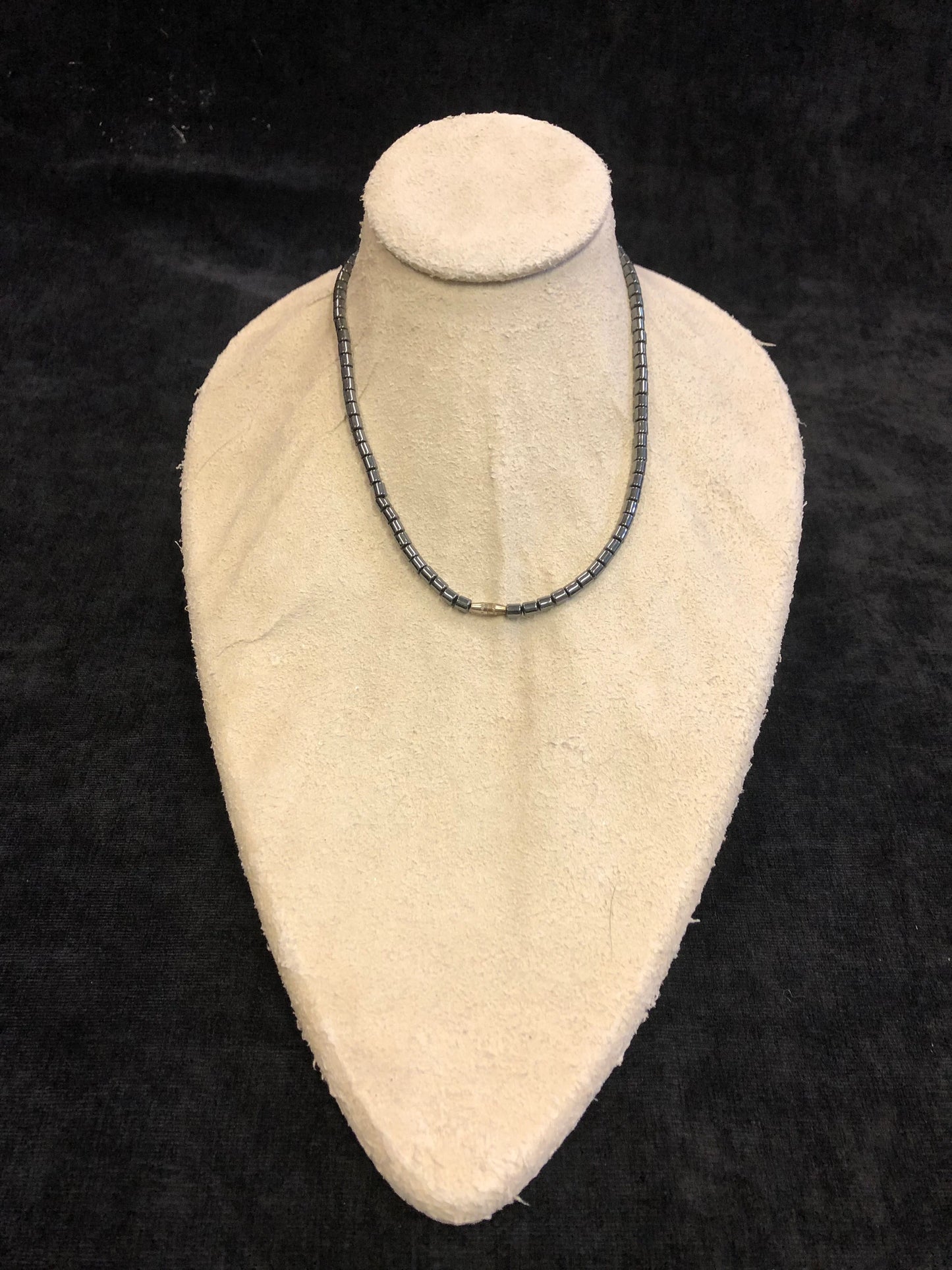 Hematite Heart Necklace