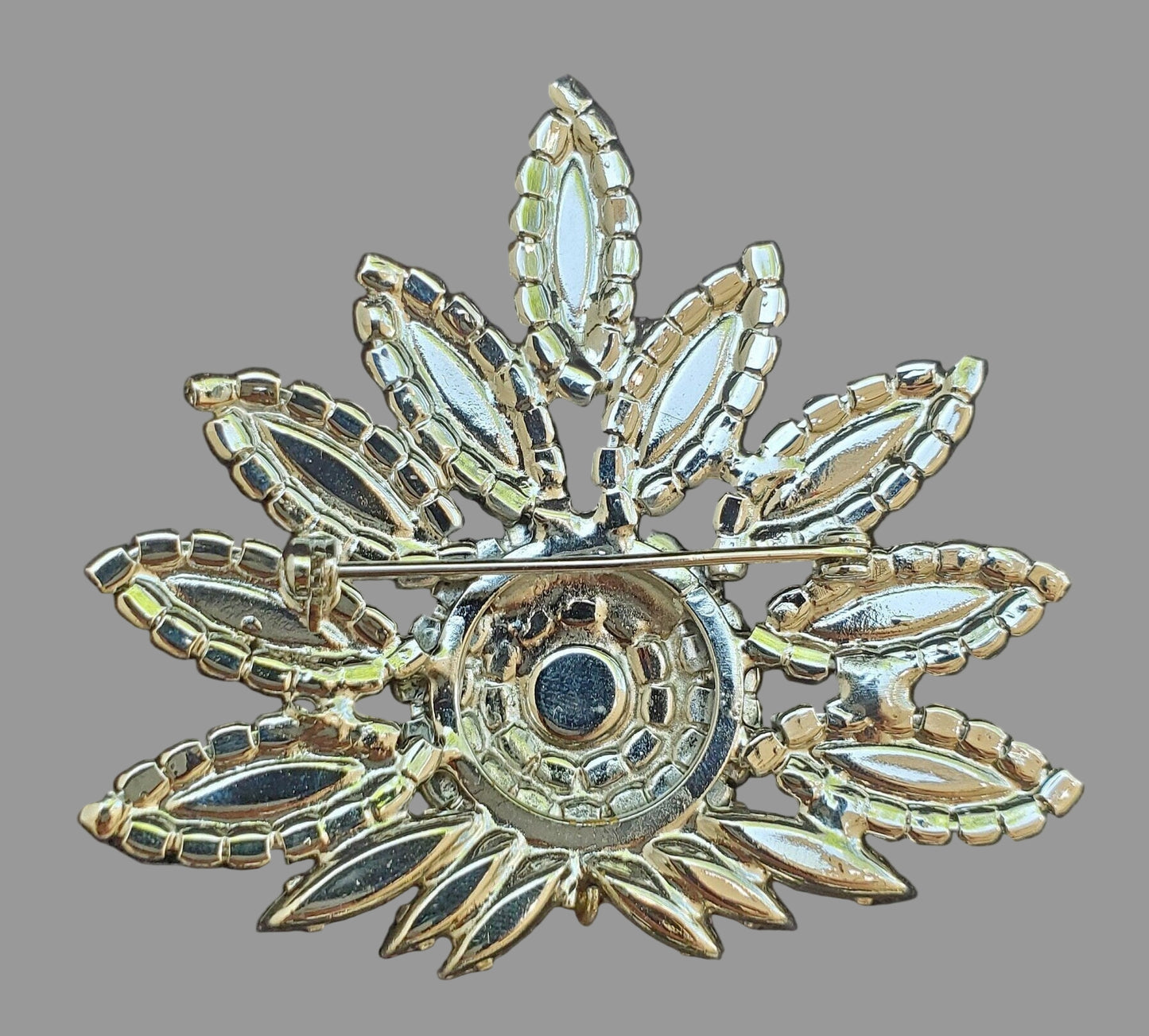 Sunburst Crystal Pin/Brooch