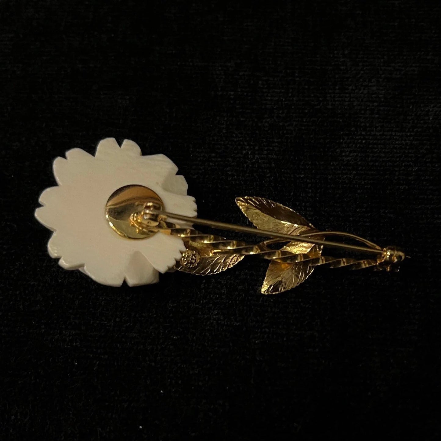 White Rose 12k Gold -Filled, Burt Cassell Earring and Pin/Brooch Set