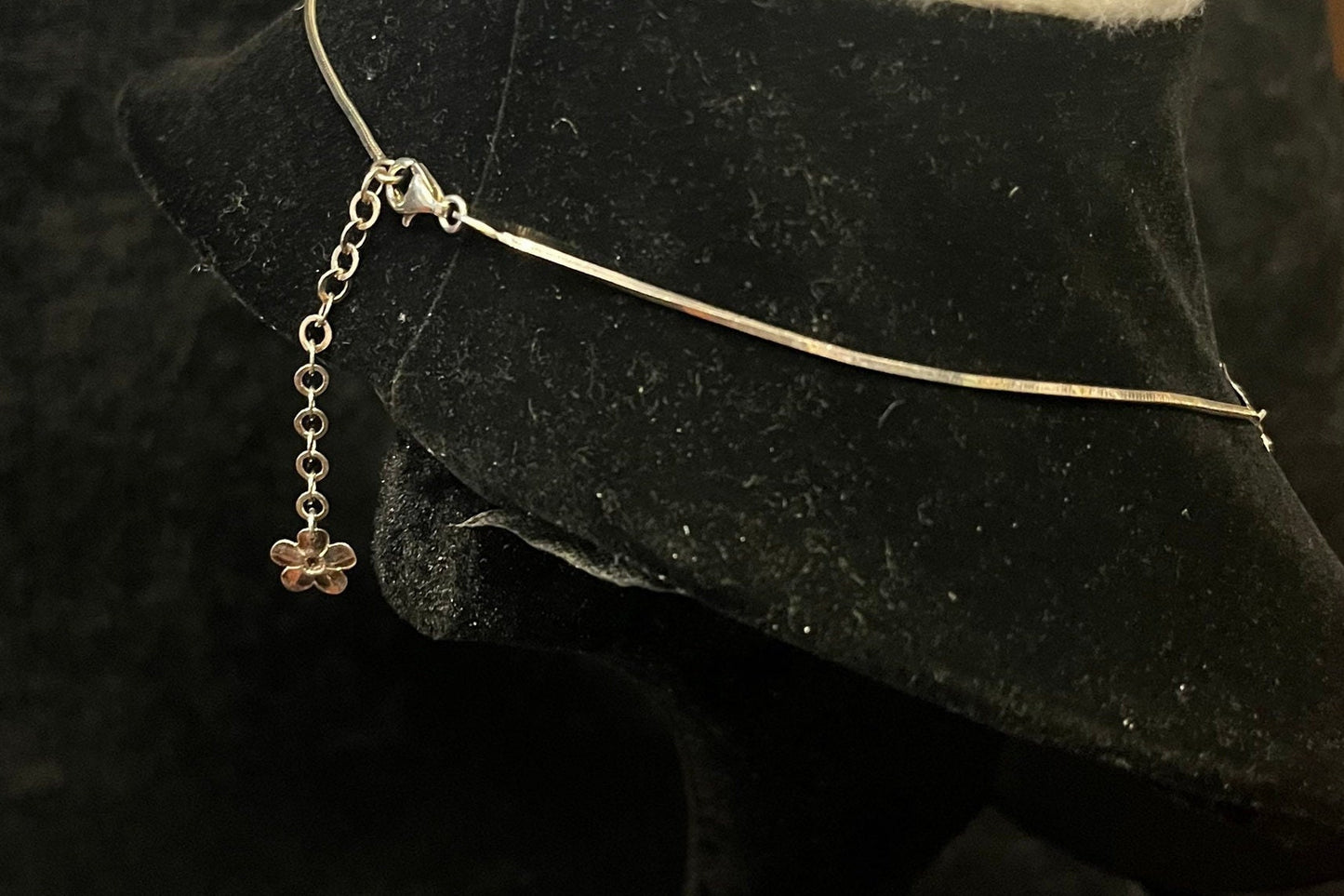 Paola Valentini Flower Bib Necklace - 925 Silver Necklace with a Copper Wash - Tiny Buds for Spring