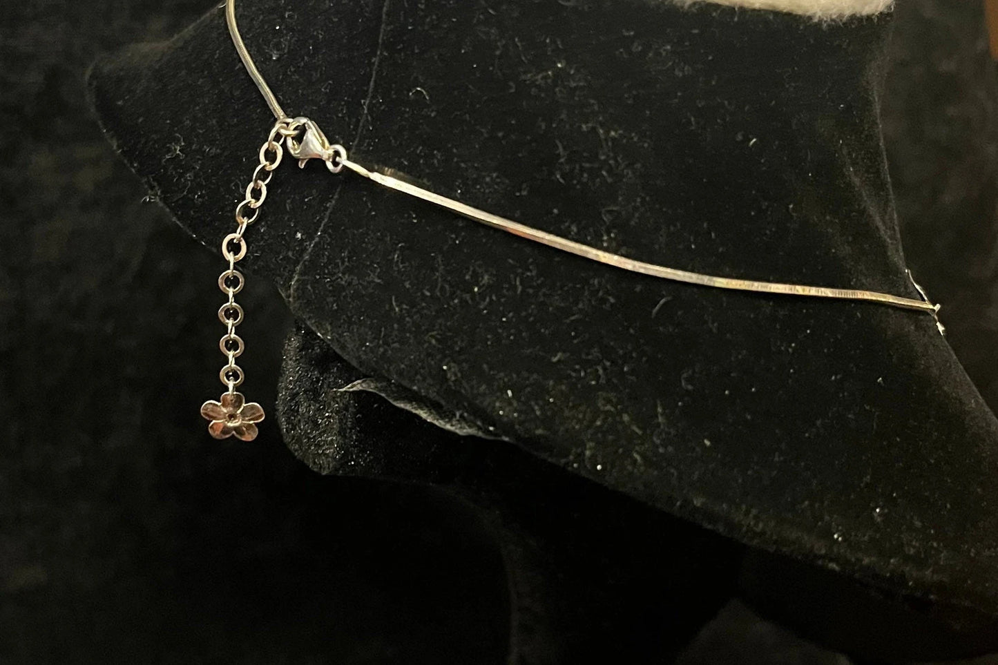 Paola Valentini Flower Bib Necklace - 925 Silver Necklace with a Copper Wash - Tiny Buds for Spring