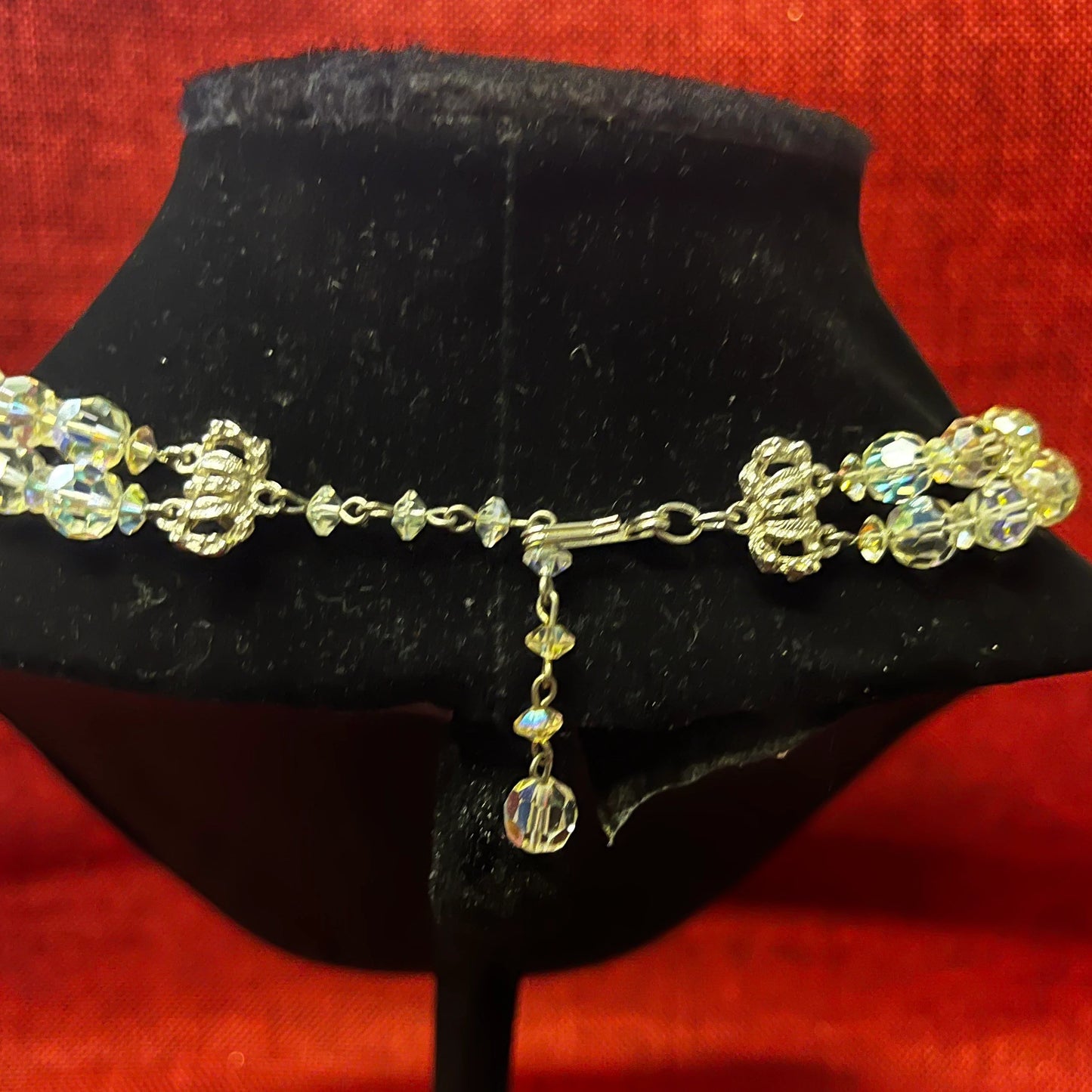 Hobe' Iridescent Double Strand Austrian Crystal Princess Necklace