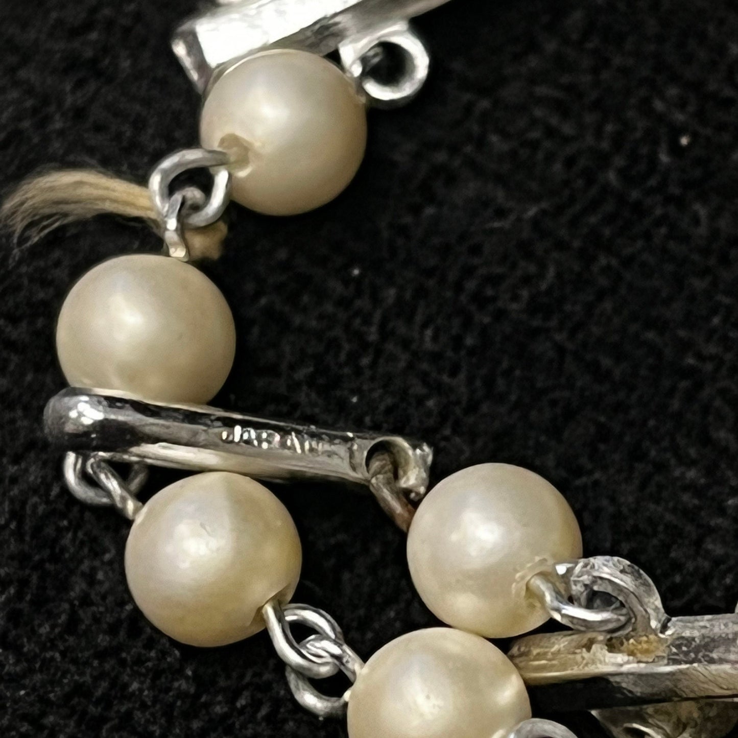 Double Strand Pearl Choker Necklace 1940s Classic Pearls