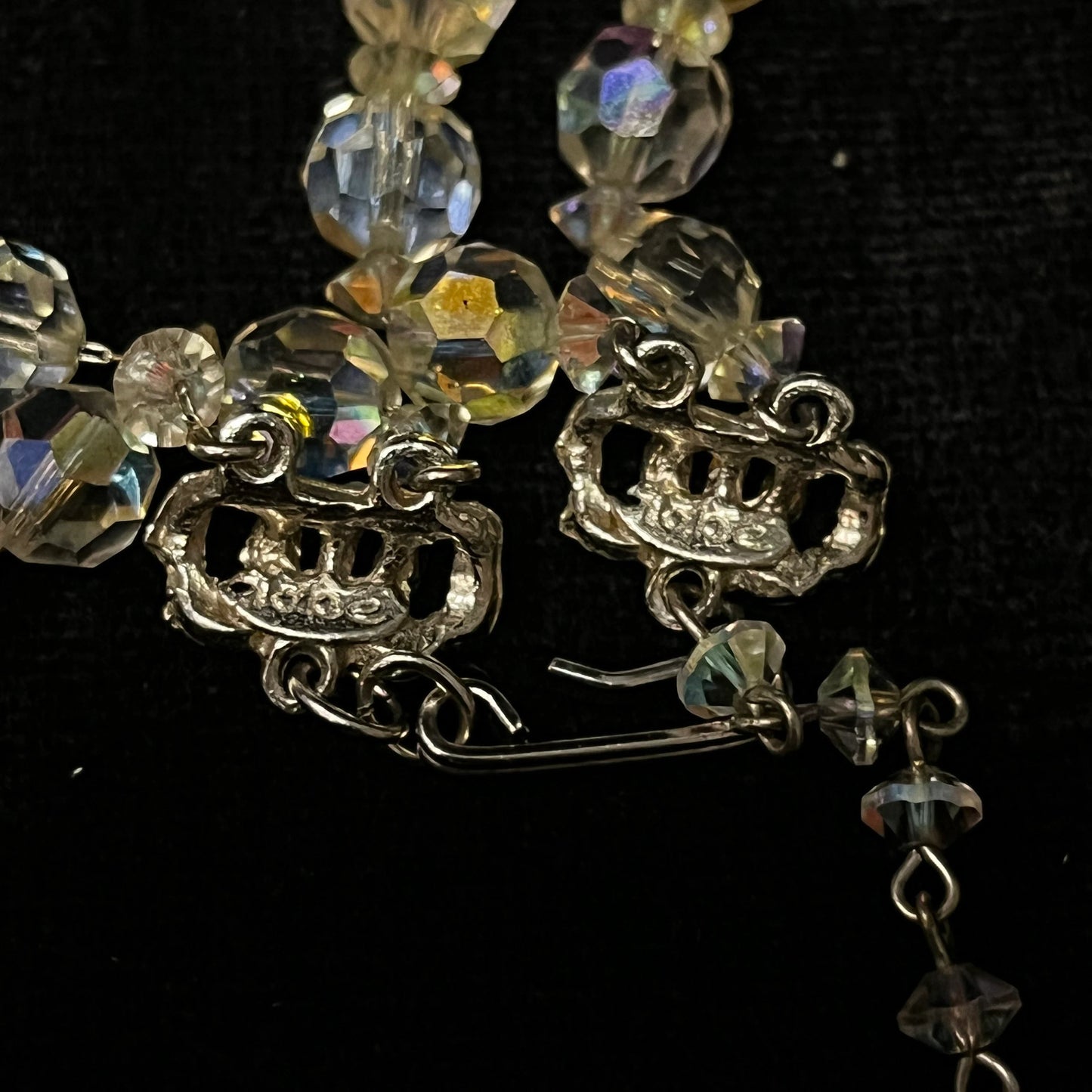 Hobe' Iridescent Double Strand Austrian Crystal Princess Necklace
