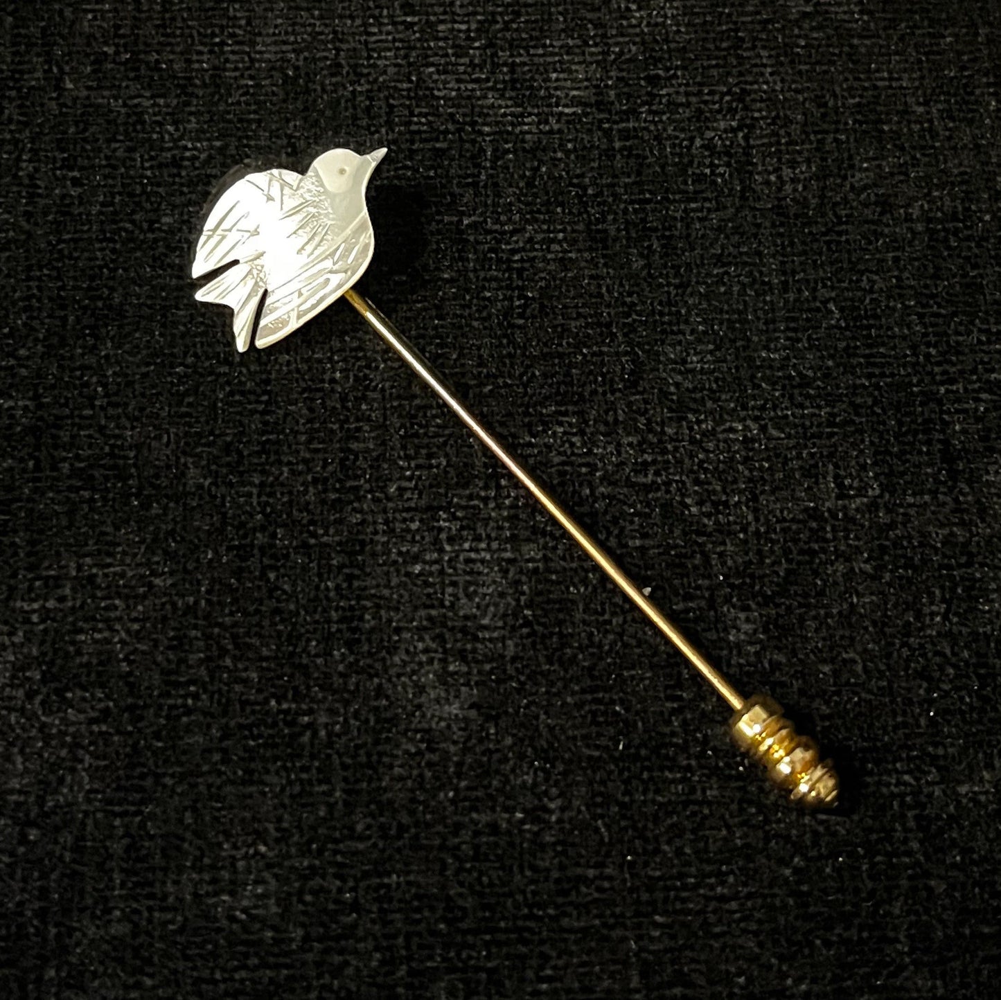 Pearl Dove Gold Stick Pins - Sold Separately