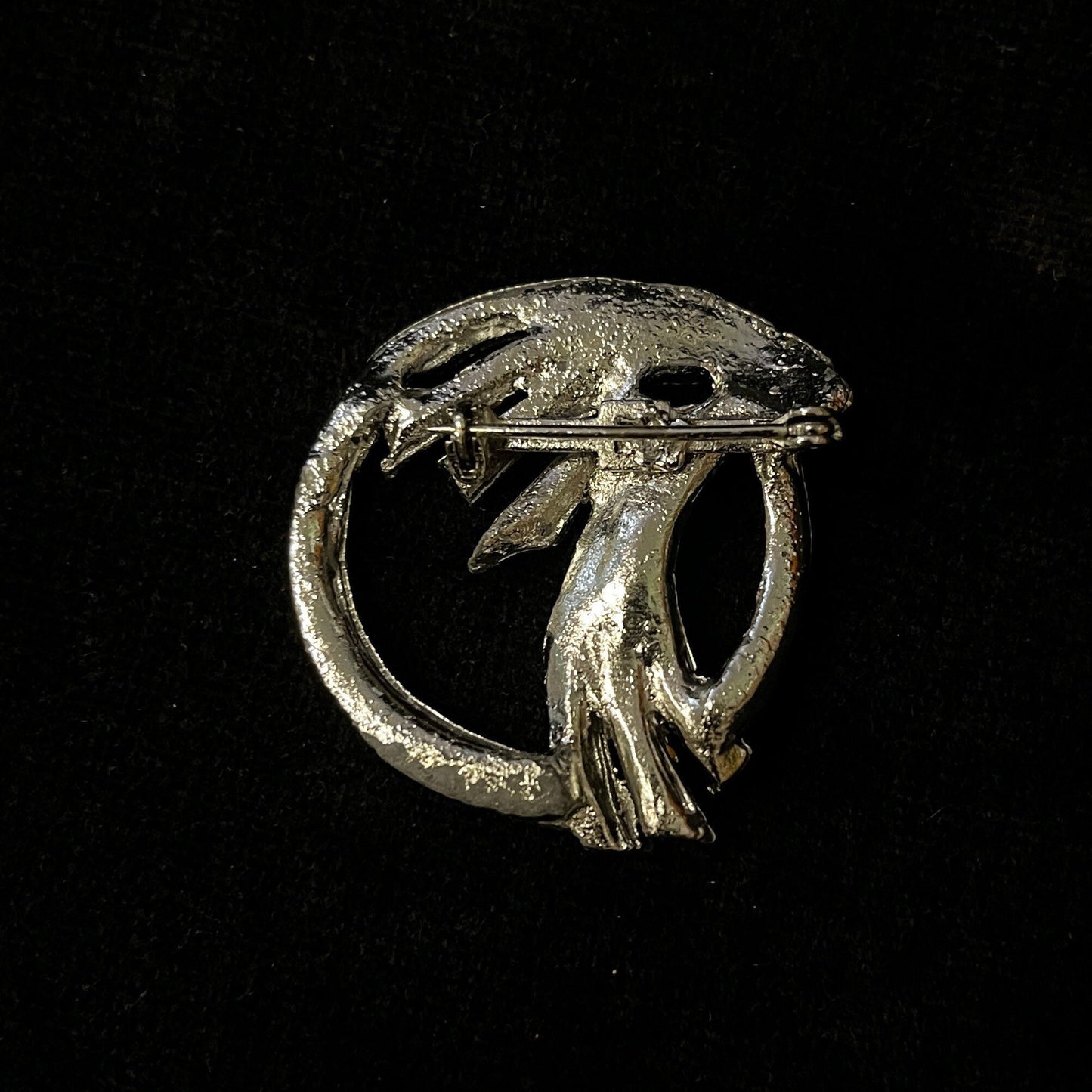 Dazzling Circular Crystal Brooch For Hat or Wedding Perfect Pin