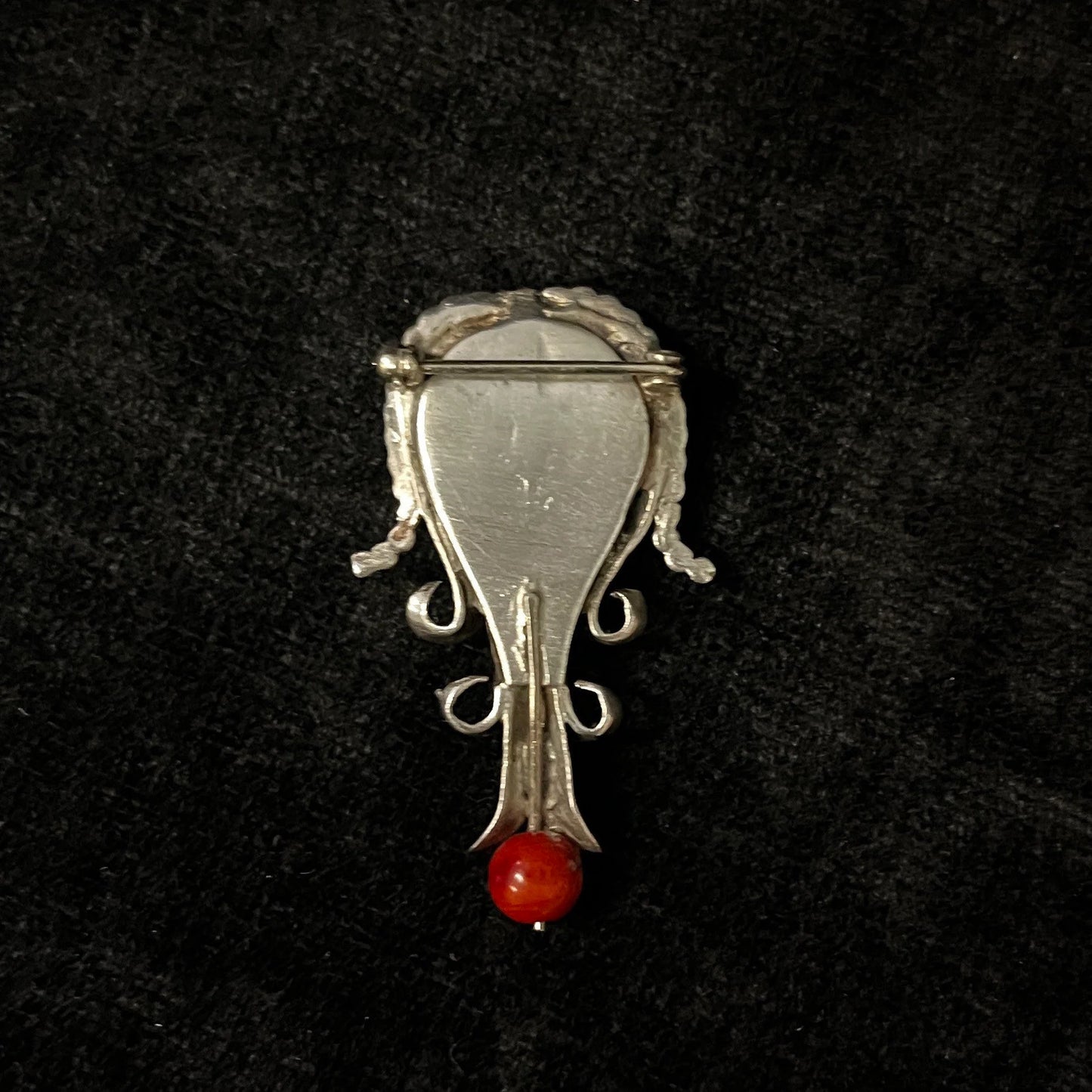 Silver Turquoise Dripping Bloom Brooch