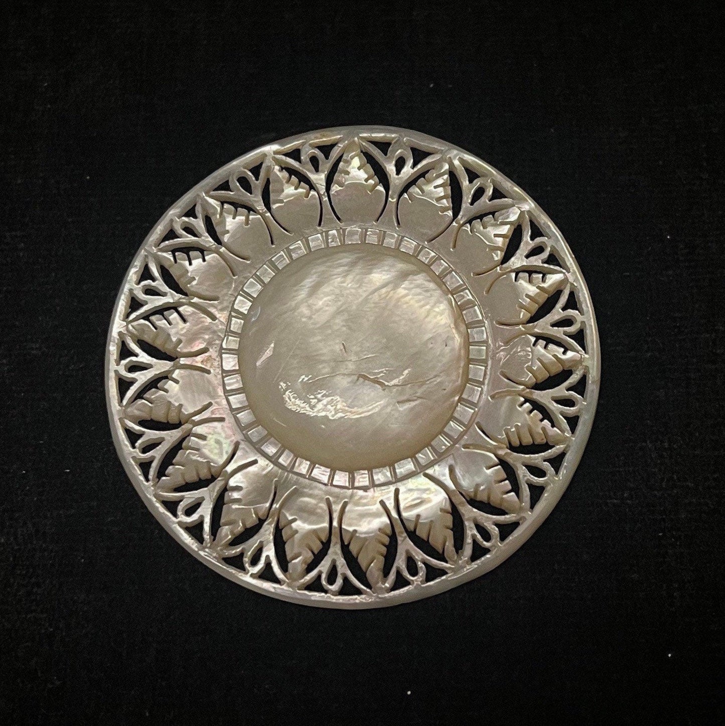 Mother of Pearl Starburst Brooch/Pin - Natural Jewelry From Nature