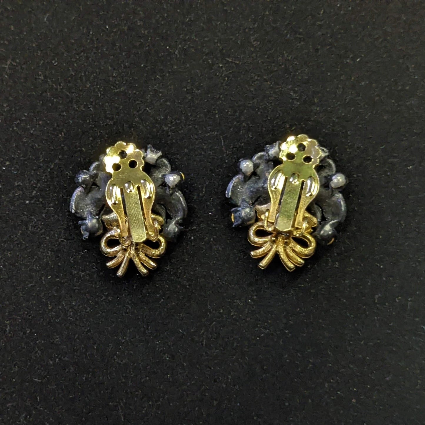 Something Blue, Blue Bouquet Earrings- Wedding Perfect Vintage