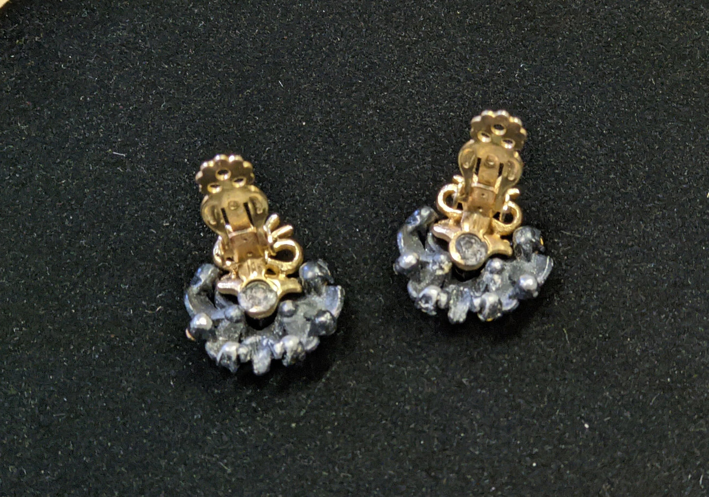 Something Blue, Blue Bouquet Earrings- Wedding Perfect Vintage