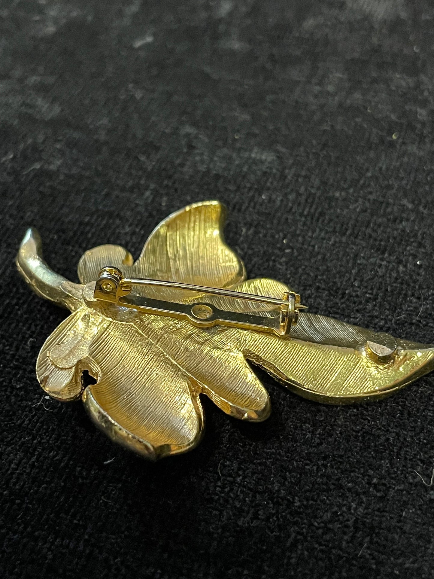 Leaf Broach with Simulated Pearl - Pearls from Majorca - Made in Spain- In Original Box
