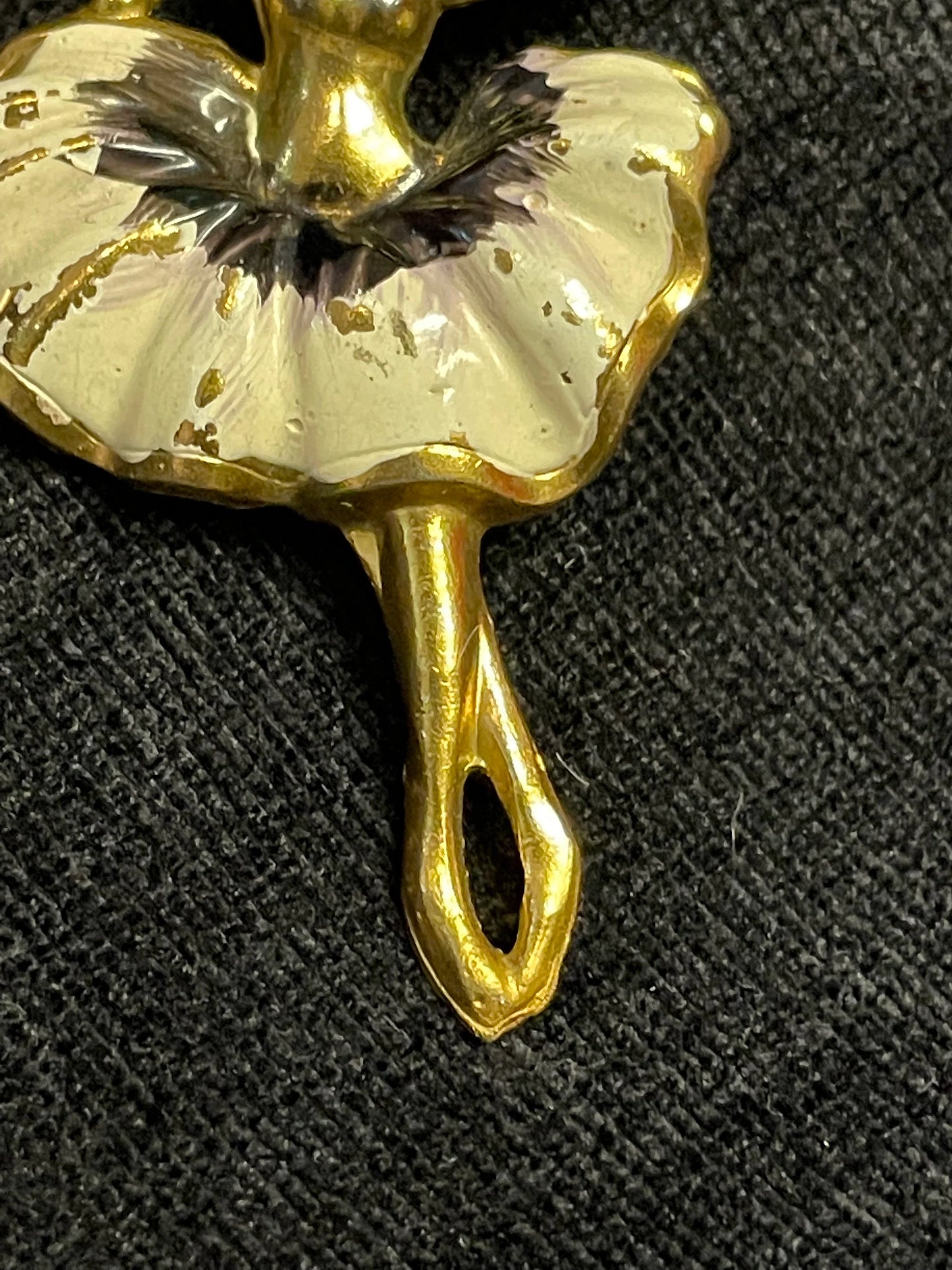Gold Ballerina Dancer Pin Brooch - Vintage Ballerina Pin