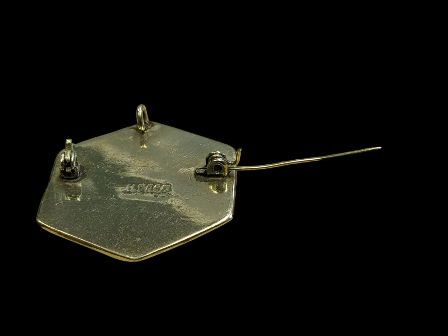 925 Silver and Abalone Shell Earrings and Pendant Set - Vintage