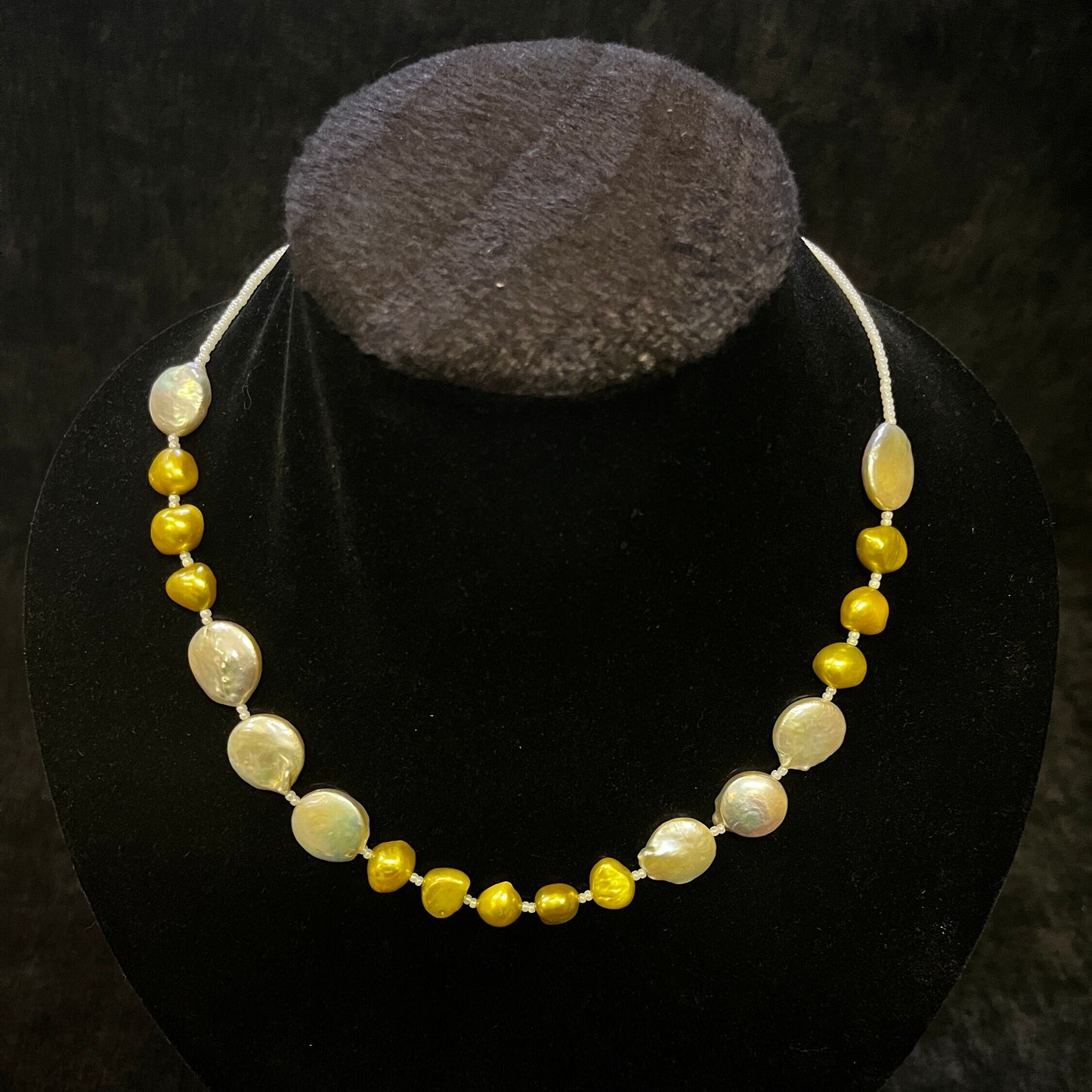 Freshwater Gold and Coin Pearl Princess Necklace