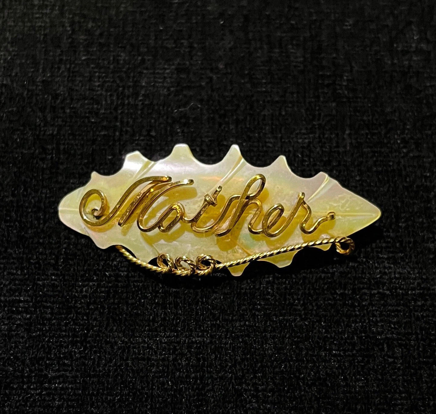Mother of Pearl Pin - Mother's Day Brooch - New Mother Gift