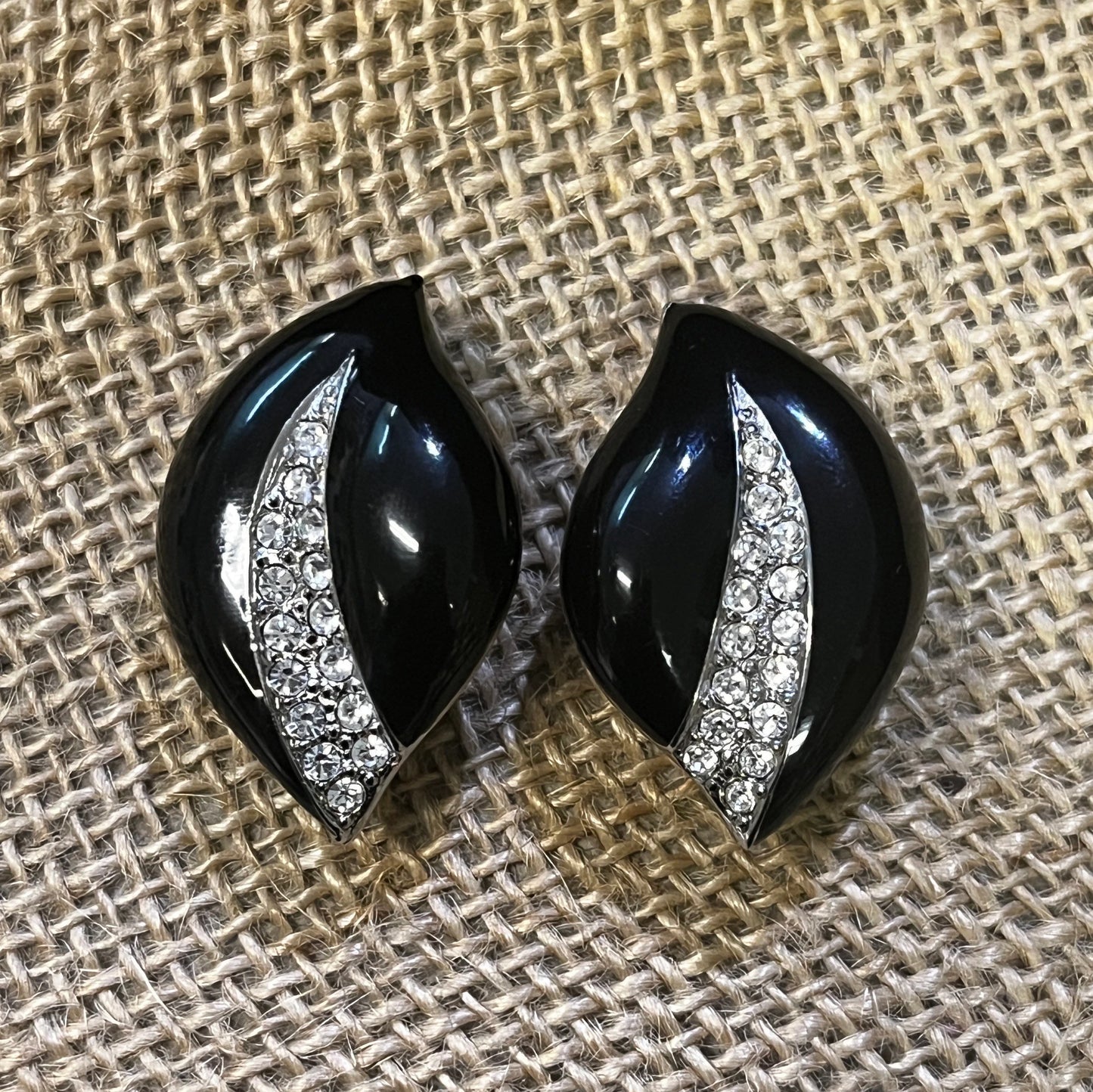 Joan Rivers Crystal Leaf Clip-On Earrings