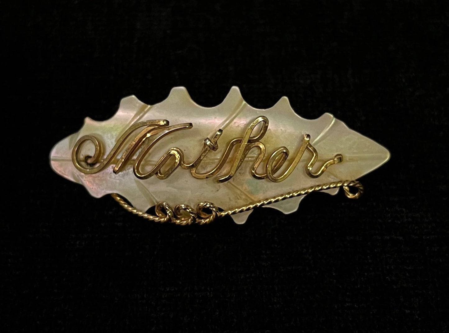 Mother of Pearl Pin - Mother's Day Brooch - New Mother Gift