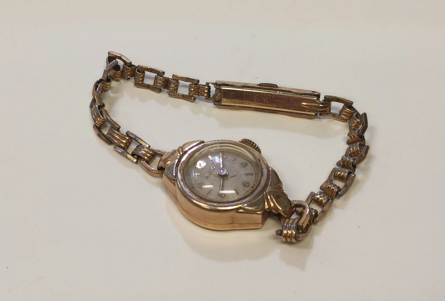Bulova 10k Gold Filled Ladies Watch with 12k Chain