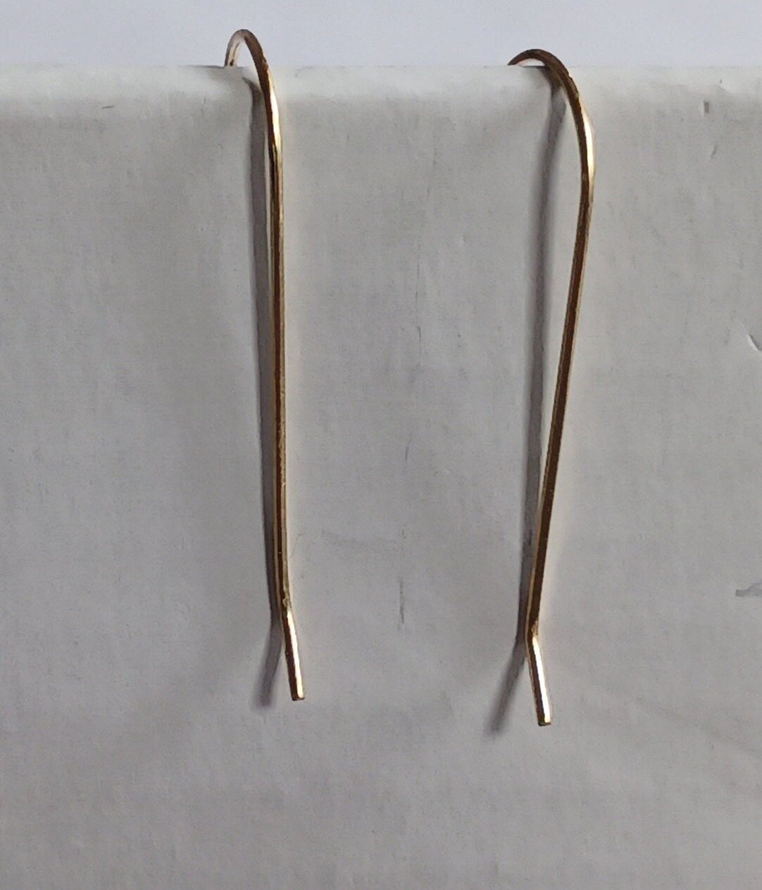 Desert Scene Enamel Hook Earrings - Modern Art Enameled Earrings