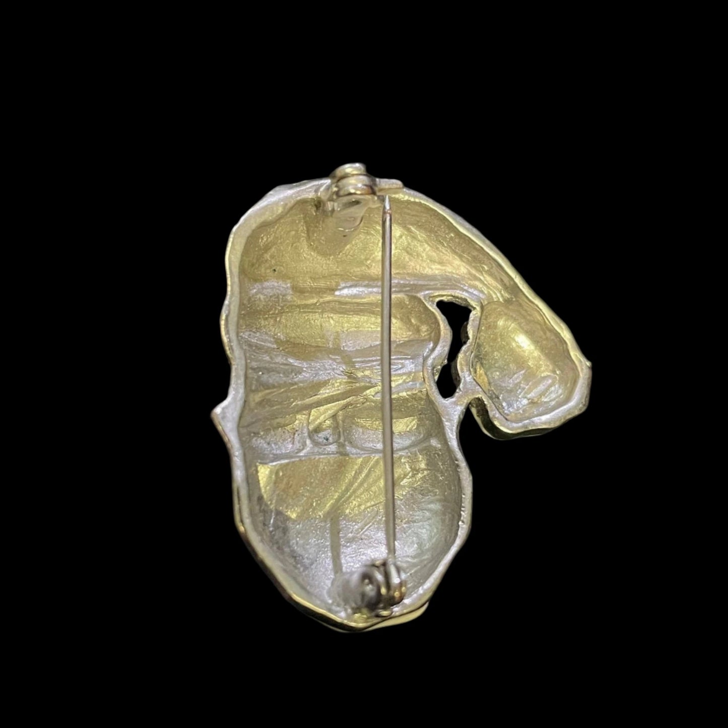 Silver Santa Christmas Pin / Brooch
