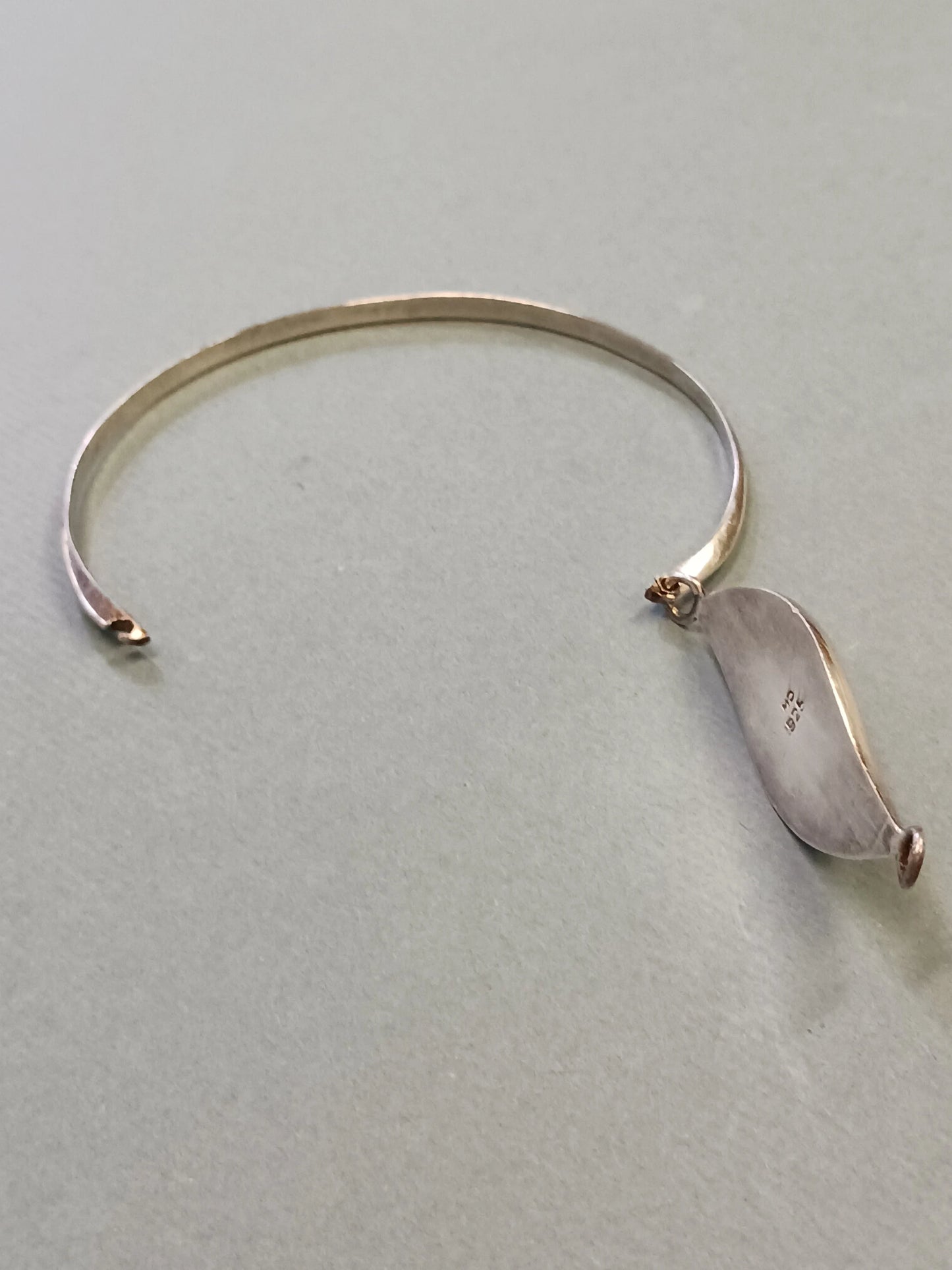 Simple .925 Silver and Onyx Stone Bracelet