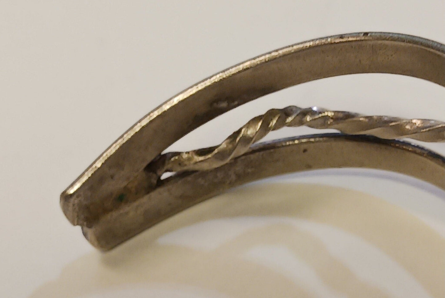 Alpaca Silver and Abalone Cuff Bracelet - Small Petite Size Jewelry - Seashell Jewelry