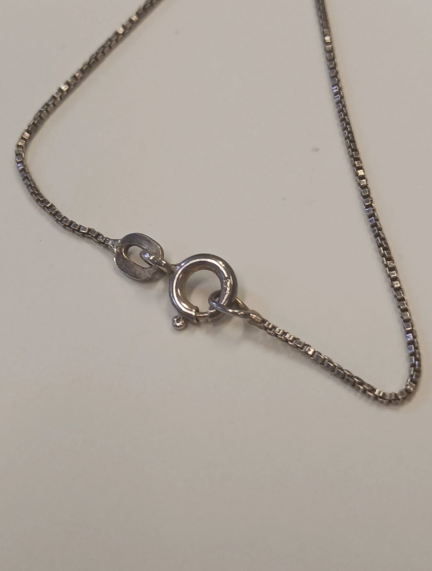 Lavender Jade Teardrop on .925 Silver Chain - Signed KC Necklace
