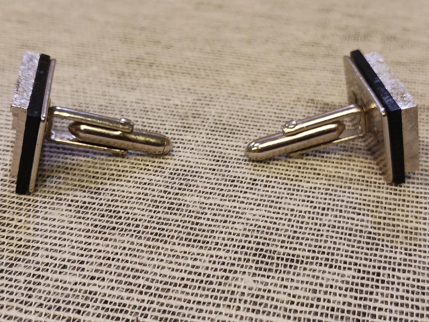Swank 3D Monogram "P" Cuff Links - Signed Cuff Links - Vintage 1970-80s