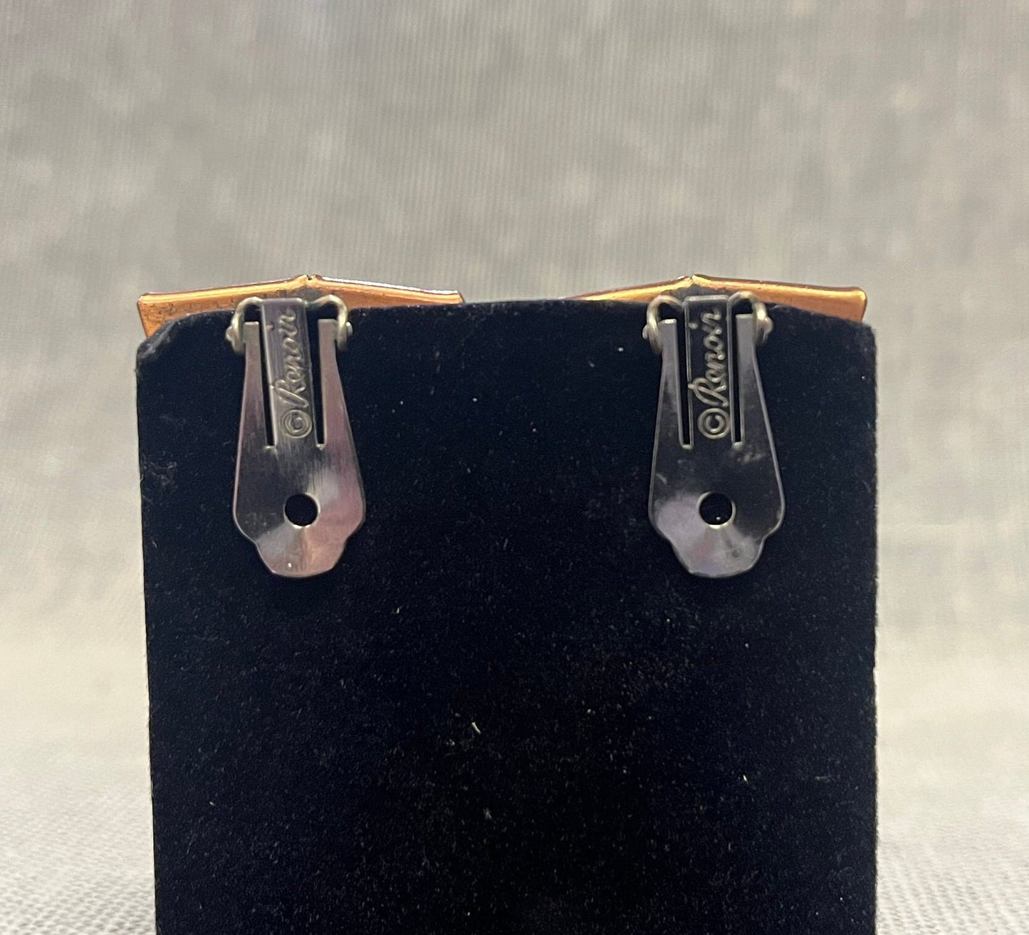 Renoir Copper Clip-On Earrings - Mid Century Modern Vintage