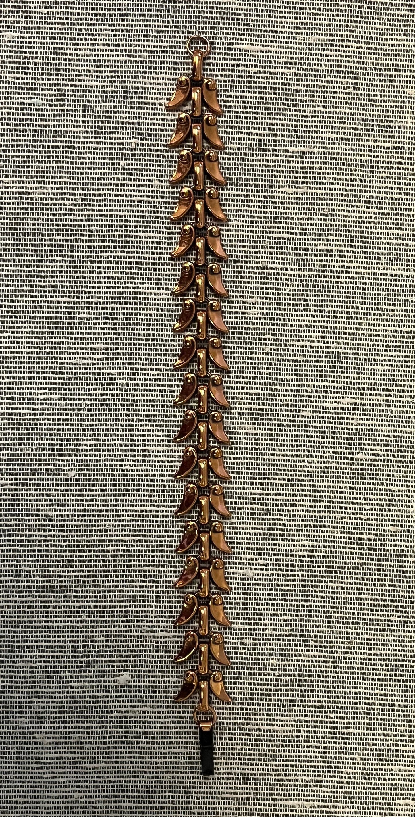 Mid-Century Copper Renoir Link Bracelet - Vintage