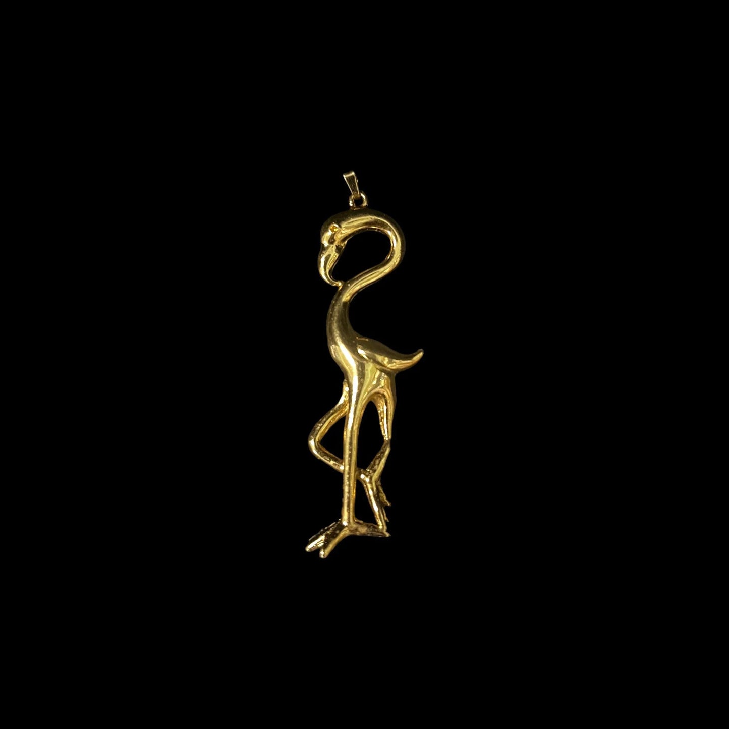 Fancy Figural Flamingo Pendant