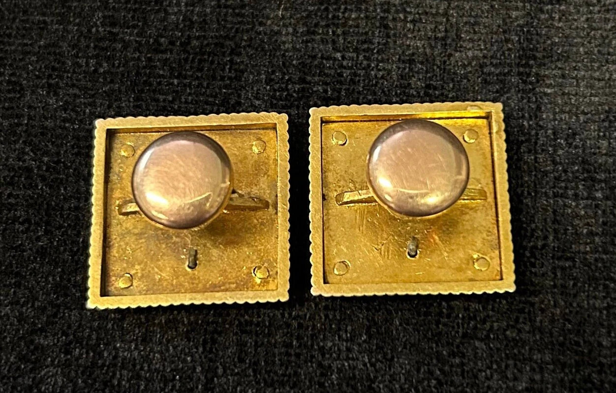 1950s Gold Free Mason Cuff Links