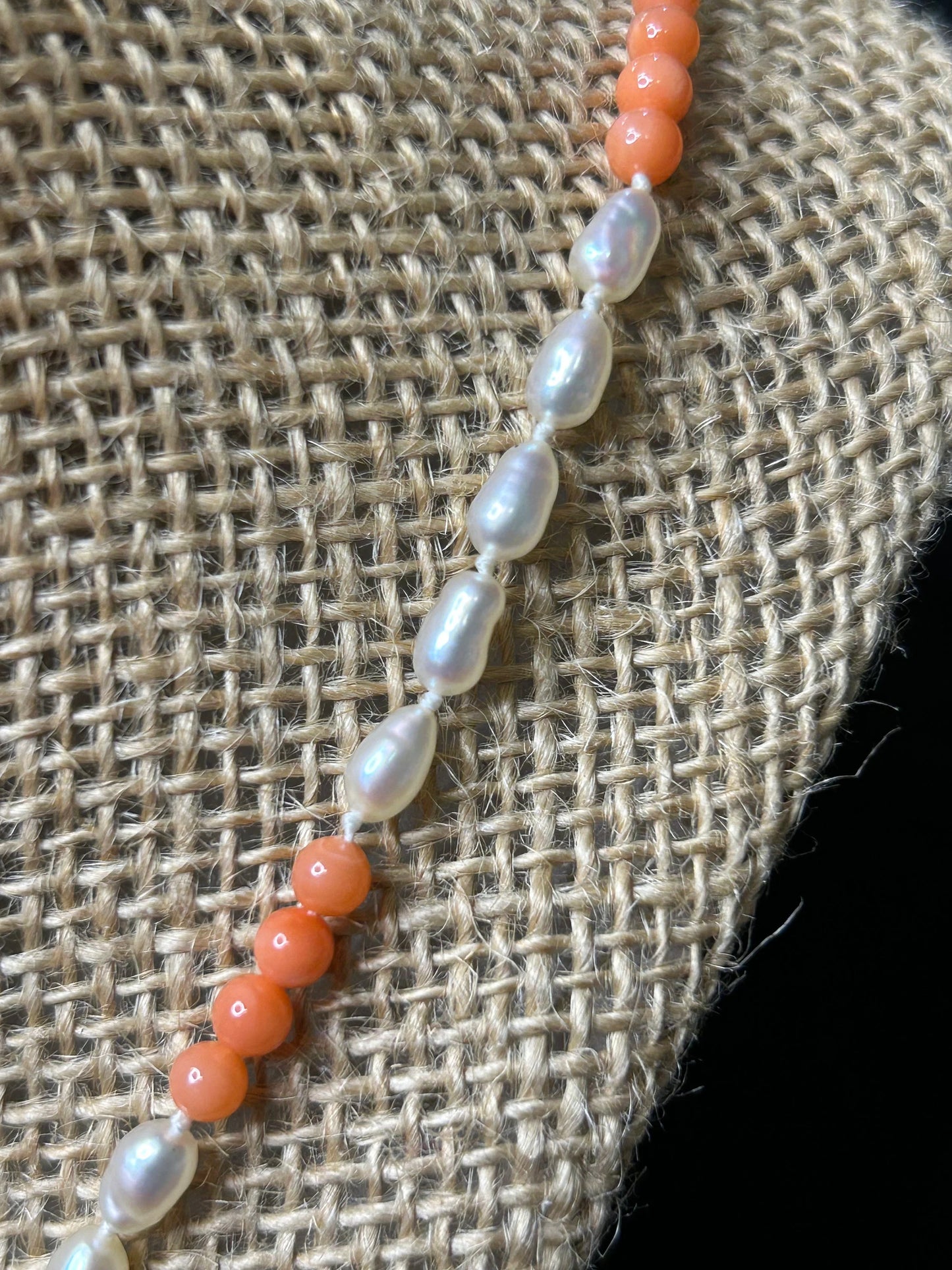 Coral and Freshwater Pearl Necklace