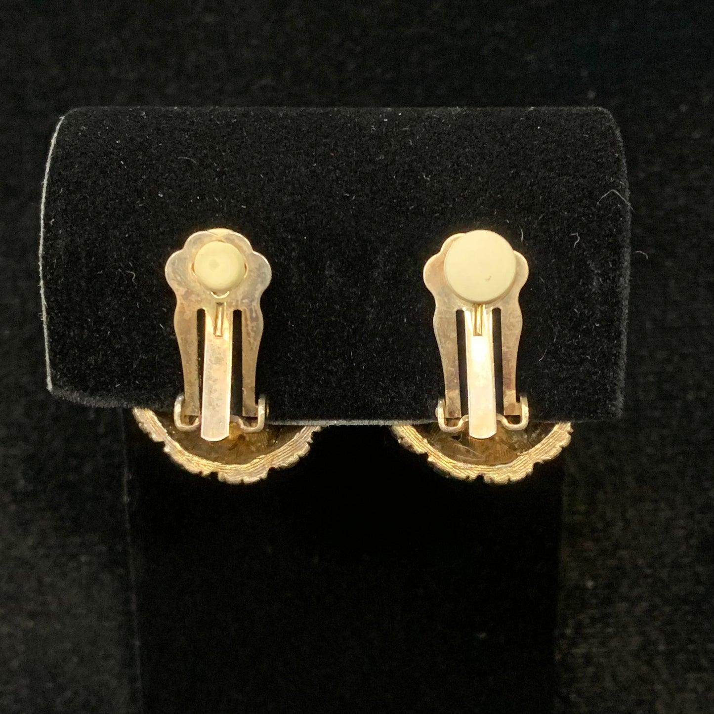 Large Crystals surrounded by 16 Small Crystals - Crystal Clippon Earrings in Gold-Toned Settings -Bride's Jewelry -Bridal Perfect Clipons
