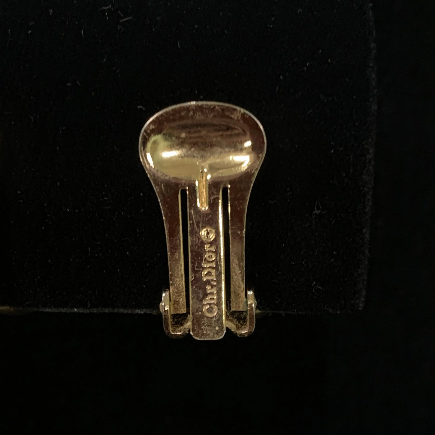 Vintage Christian Dior 18 Karat Gold Chain Link Clip-On Earrings
